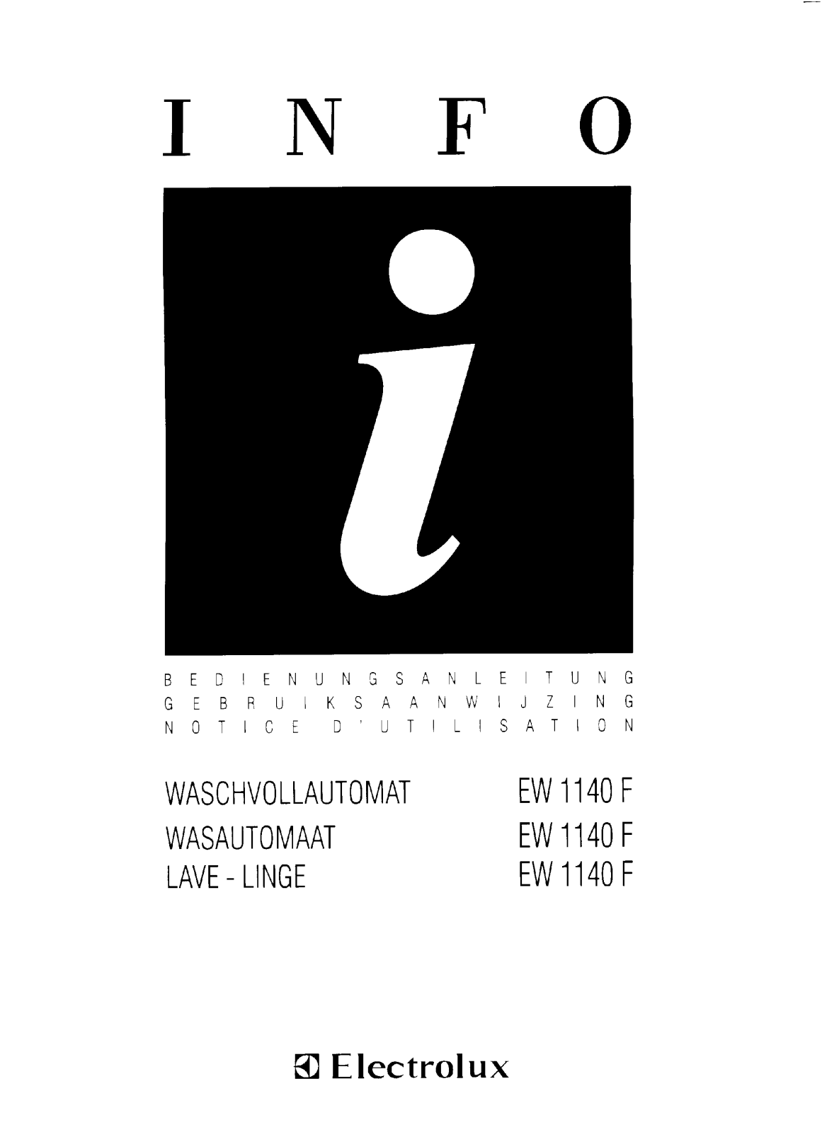 AEG EW1140F User Manual