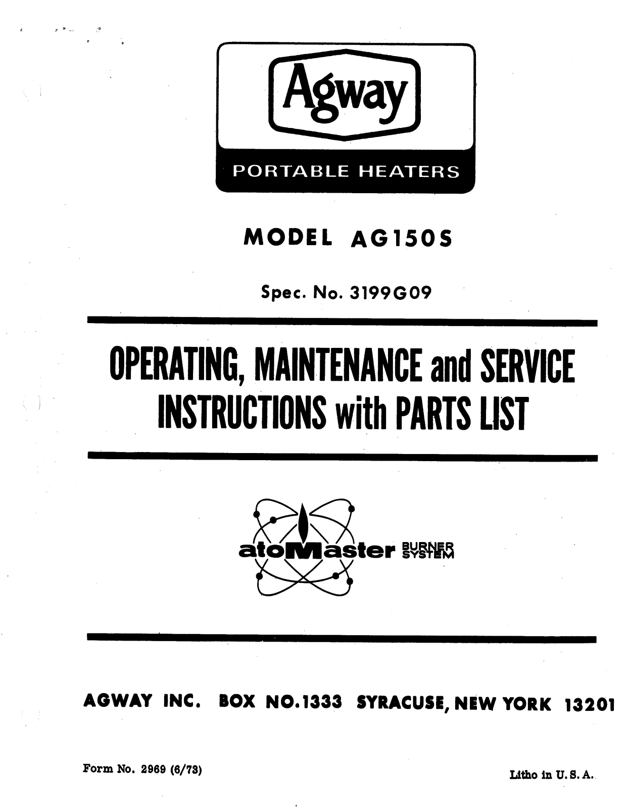 Desa Tech AG150S Owner's Manual