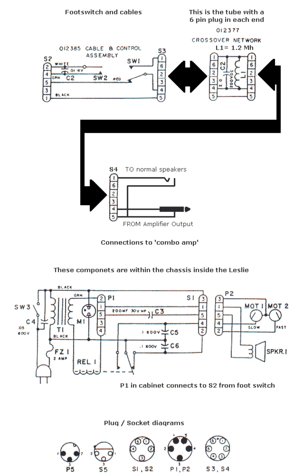 Fender leslie 16 18 adapter schematic