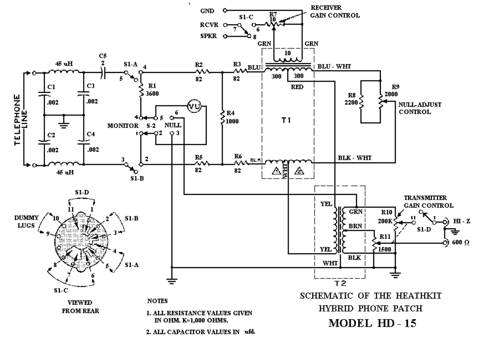 Heath Company HD-15 Schematic