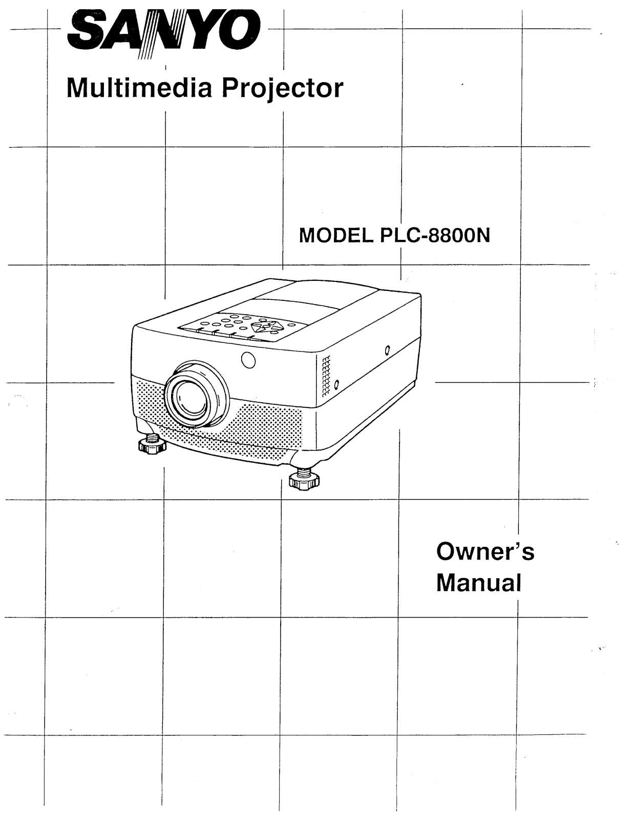 SANYO PLC8800N User Manual