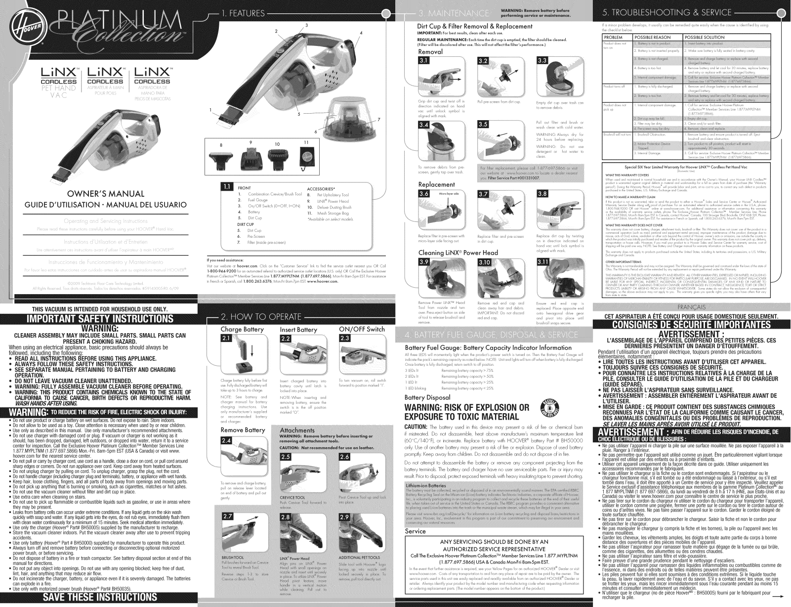 Hoover BH50030 Owner’s Manual