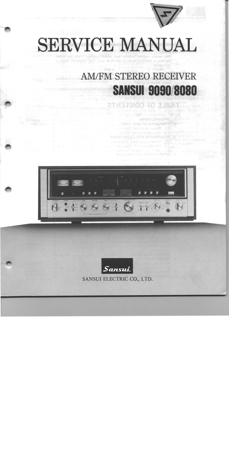 Sansui 9090 Service manual