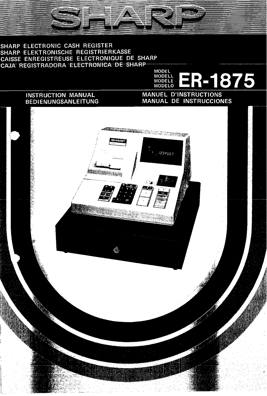 Sharp ER-1875 Operation Manual