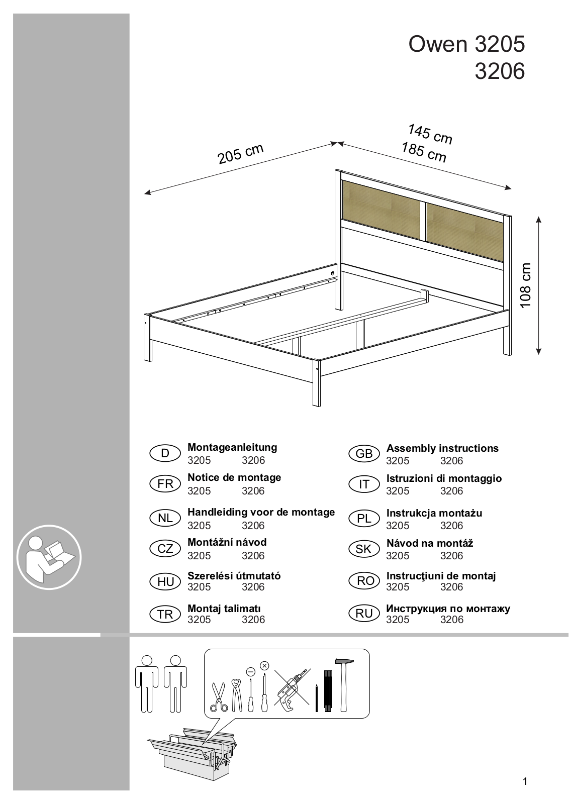 Home affaire Owen Assembly instructions