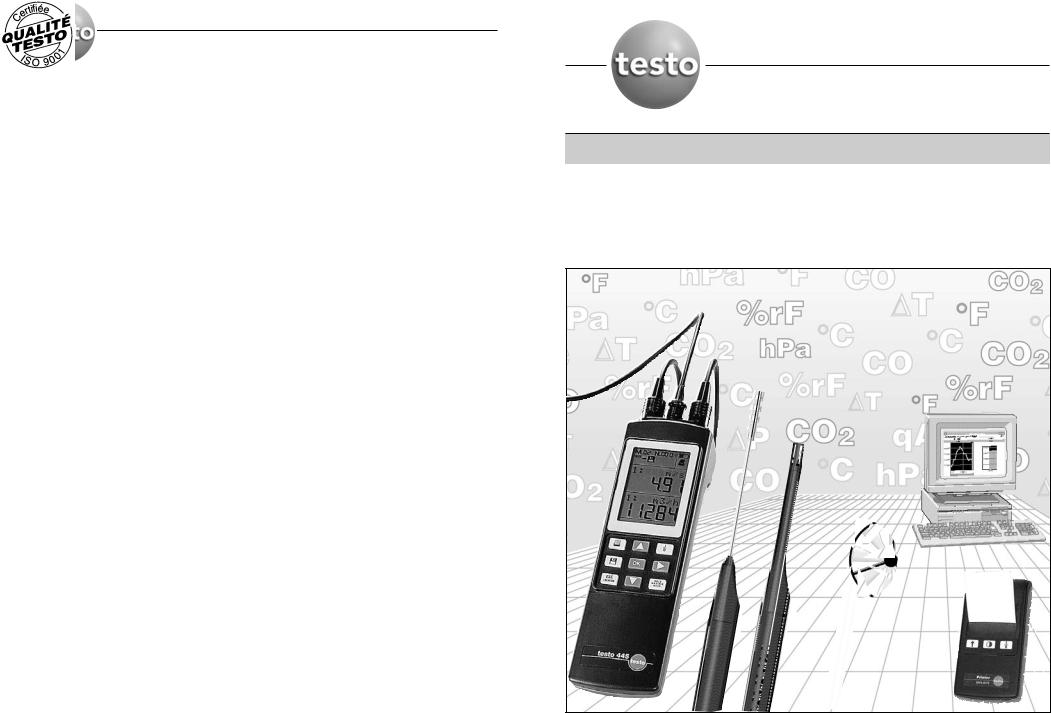 testo 445, 645 User guide