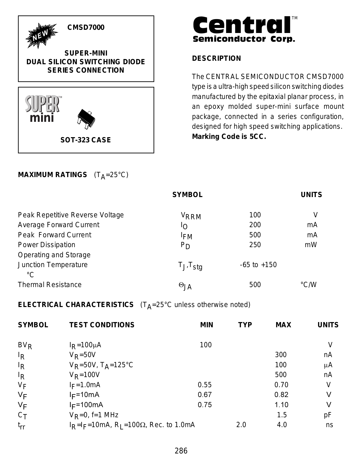 CENTR CMSD7000 Datasheet