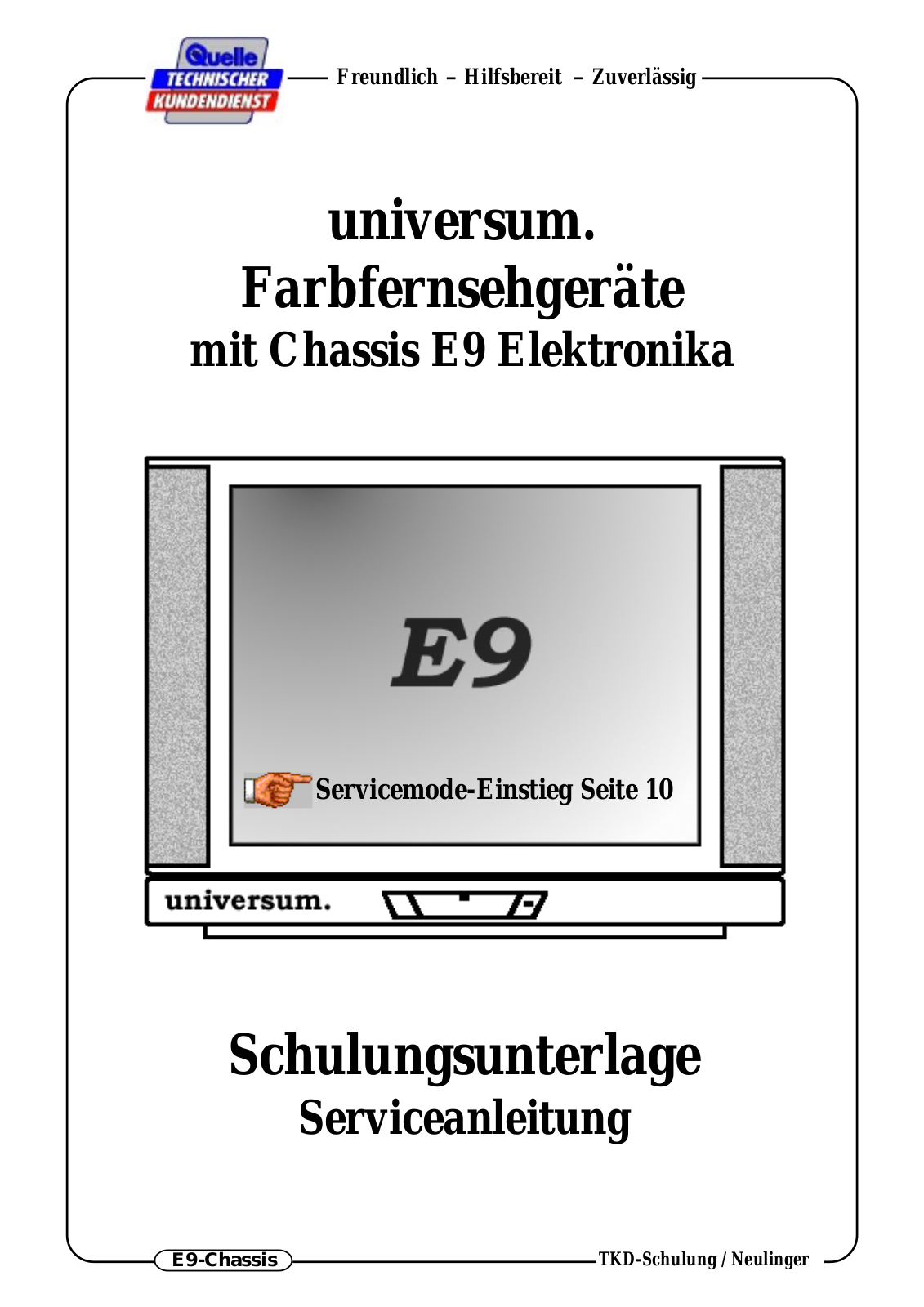 Universum E9, FT4376 Schematic