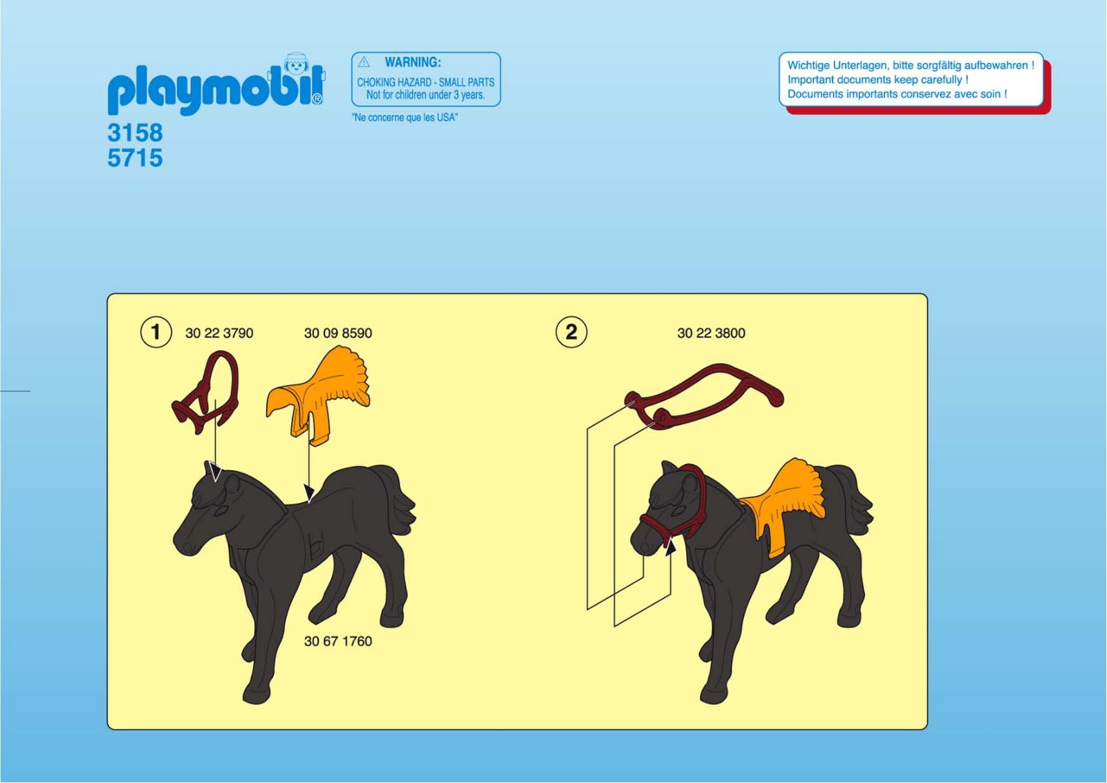 Playmobil 3158 Instructions