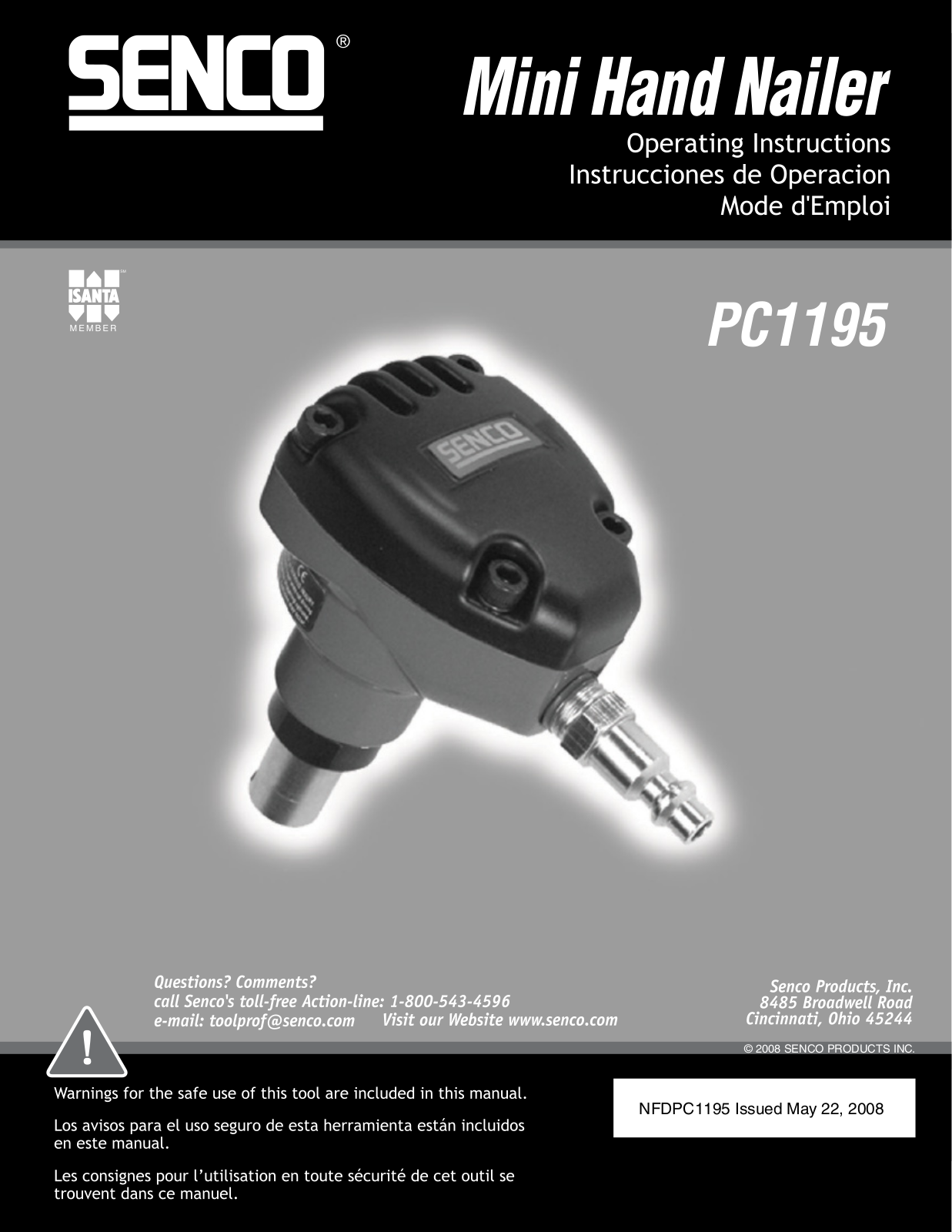 Senco PC1195 User Manual