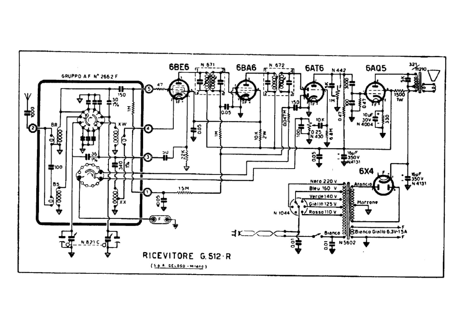 Geloso g512r schematic