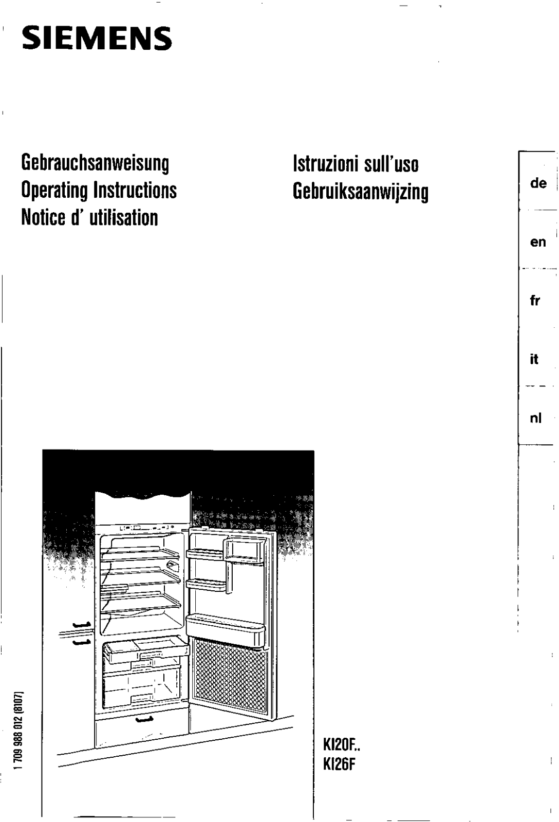 NEFF KI20 User Manual