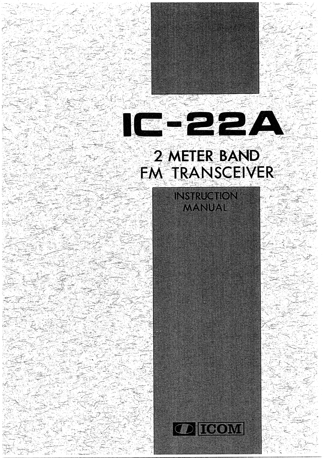 Icom IC-22A User Manual