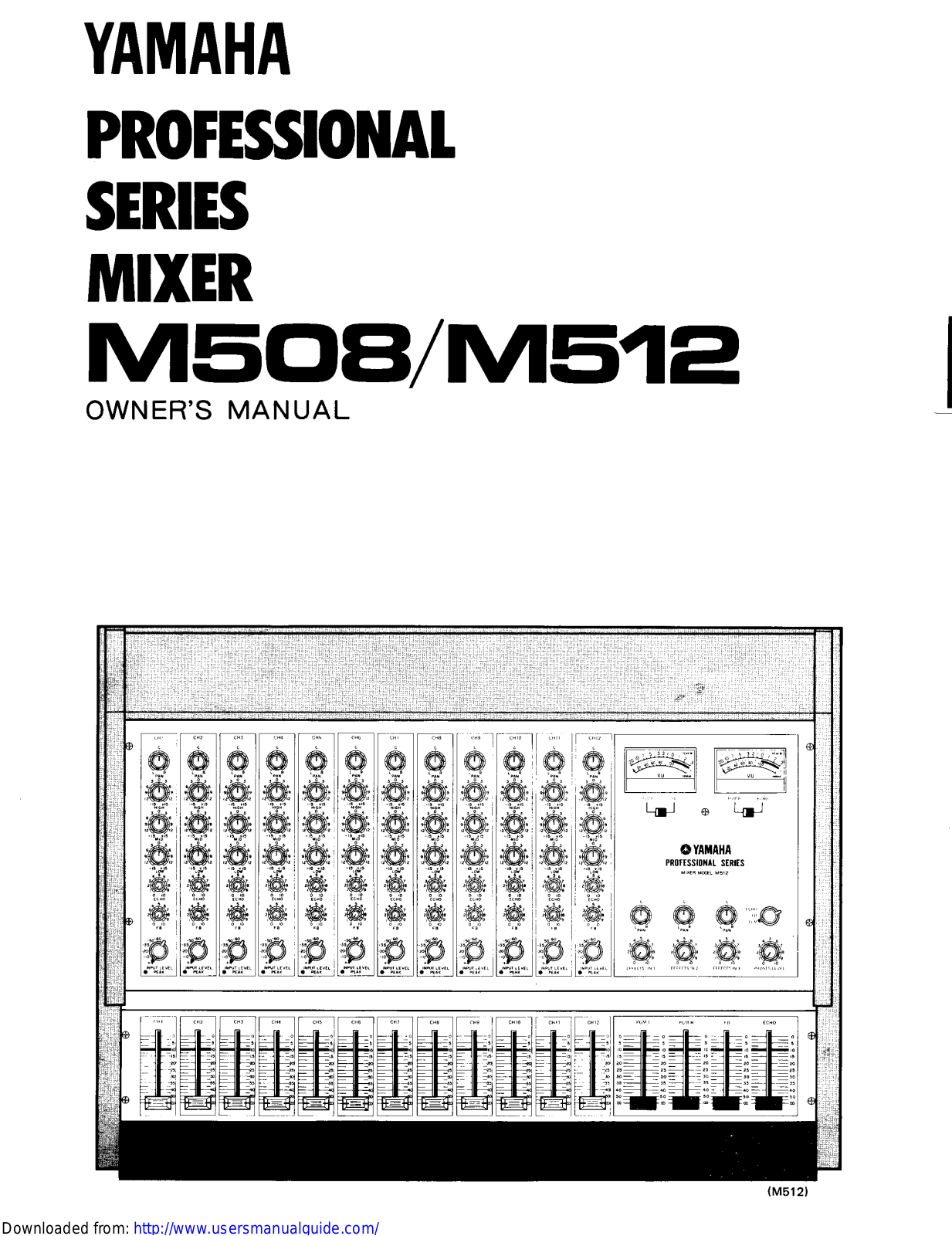 Yamaha Audio M508, M512 User Manual