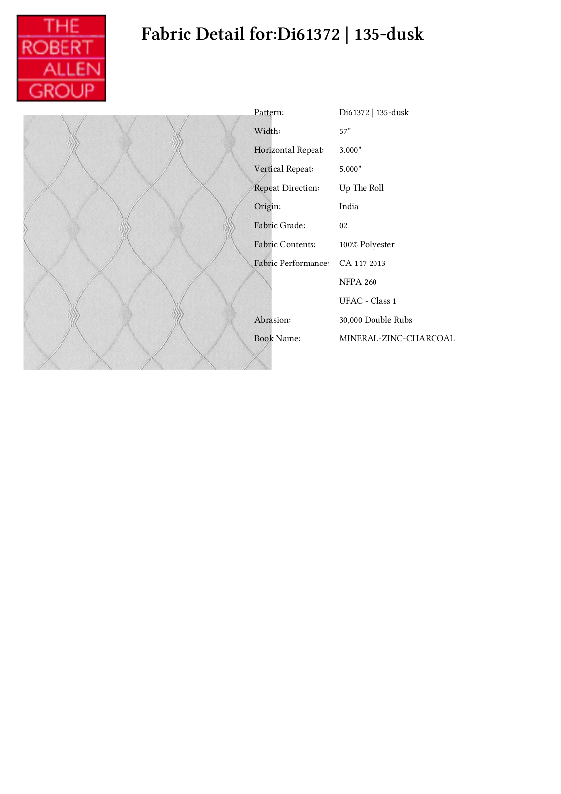 Duralee CRAL6960 Specifications - ManualMachine.com