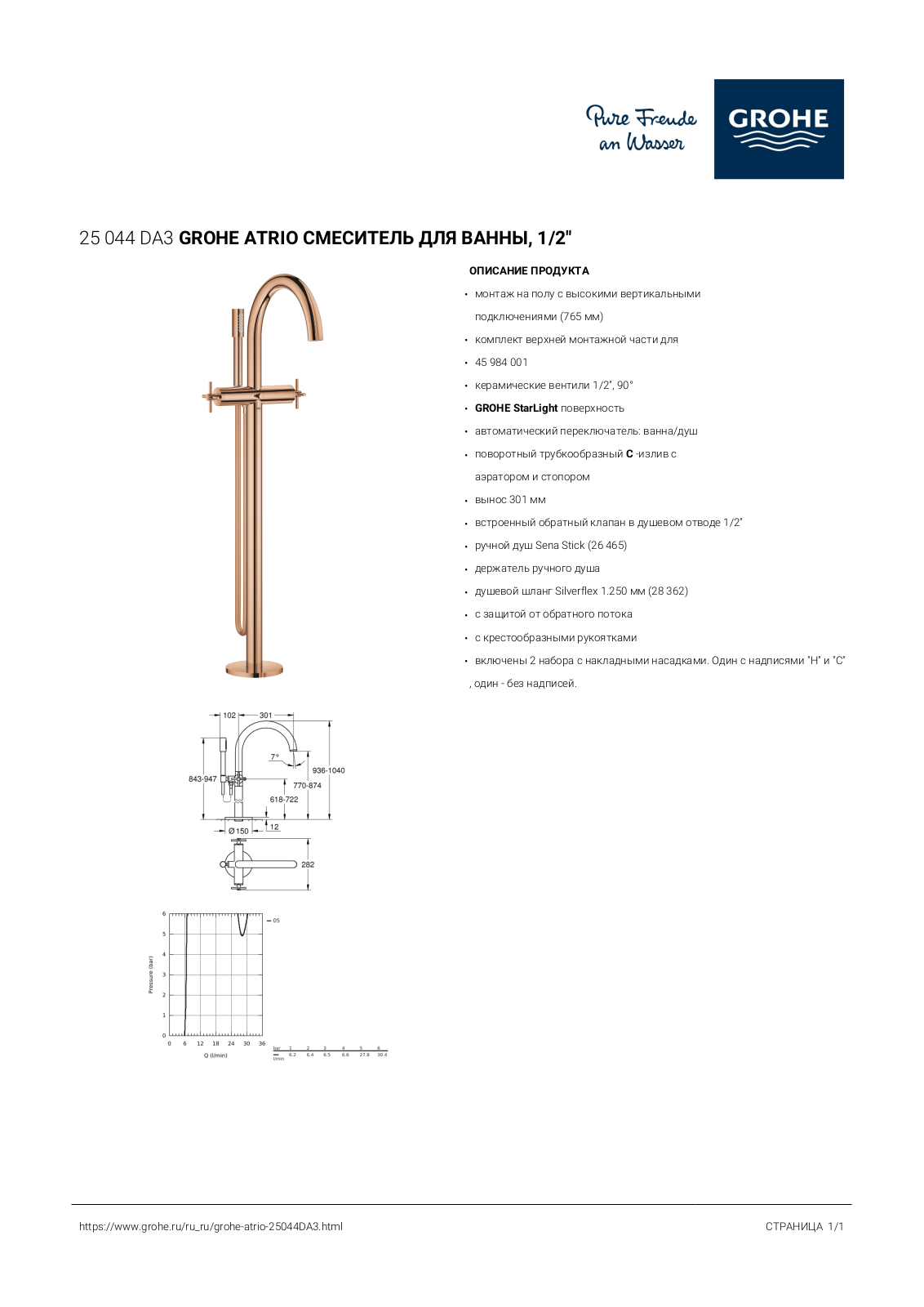 Grohe 25044DA3 User guide