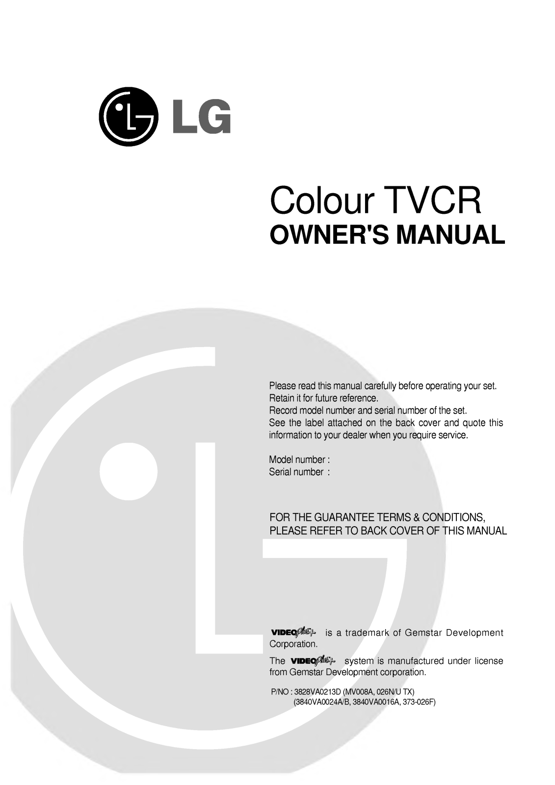 LG KE-21P10T User Manual