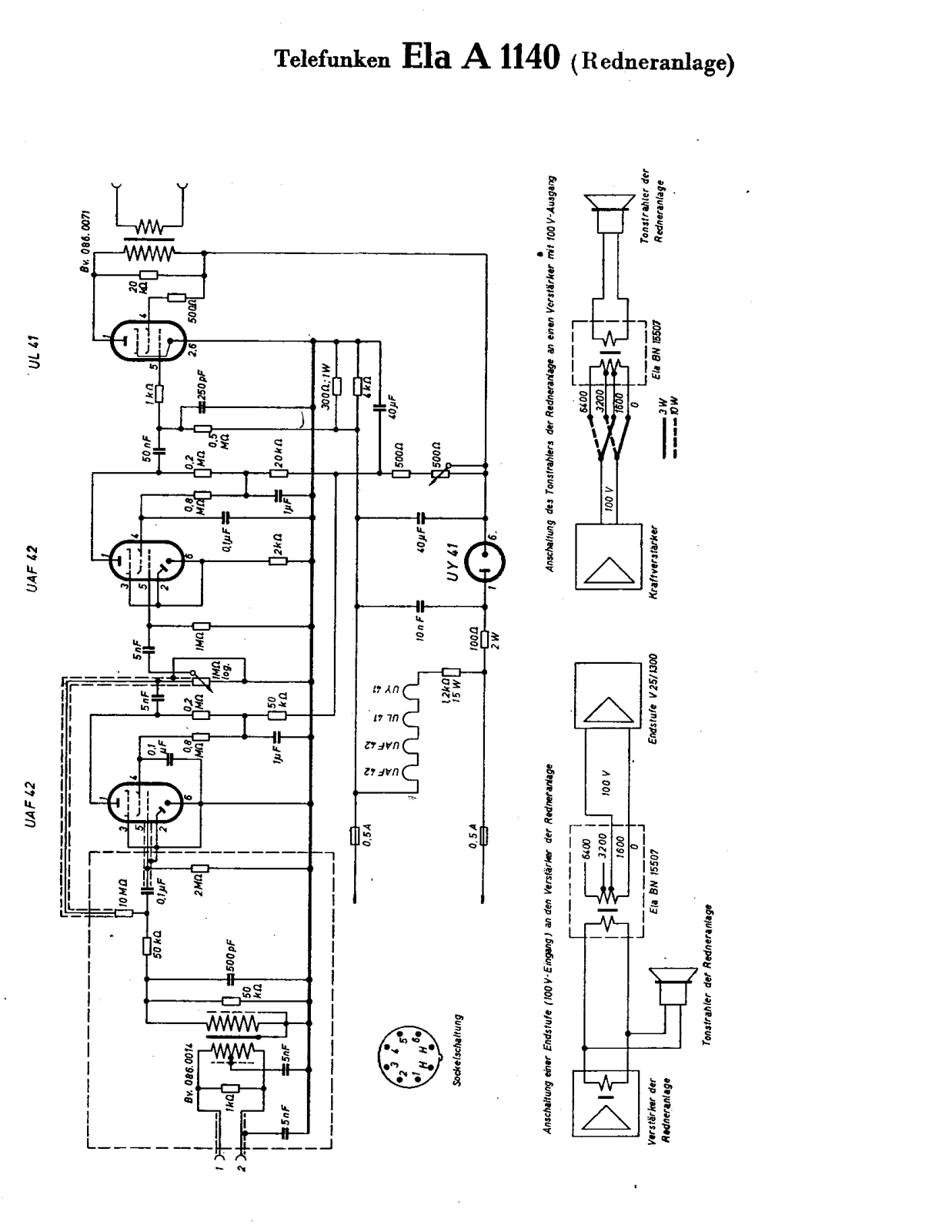 Telefunken Ela A 1140 Cirquit Diagram