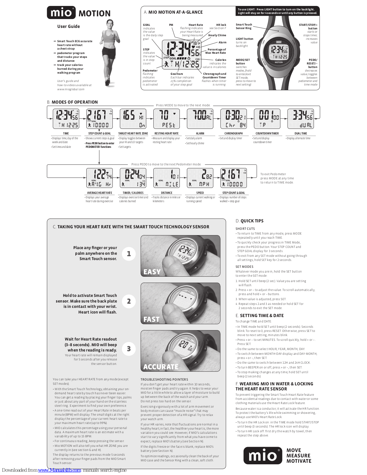 Mio MOTION User Manual