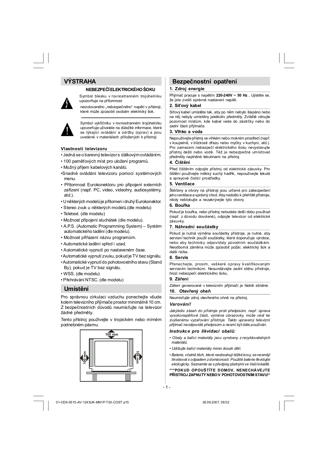 Luxtronic BTV 2117 MN User Manual