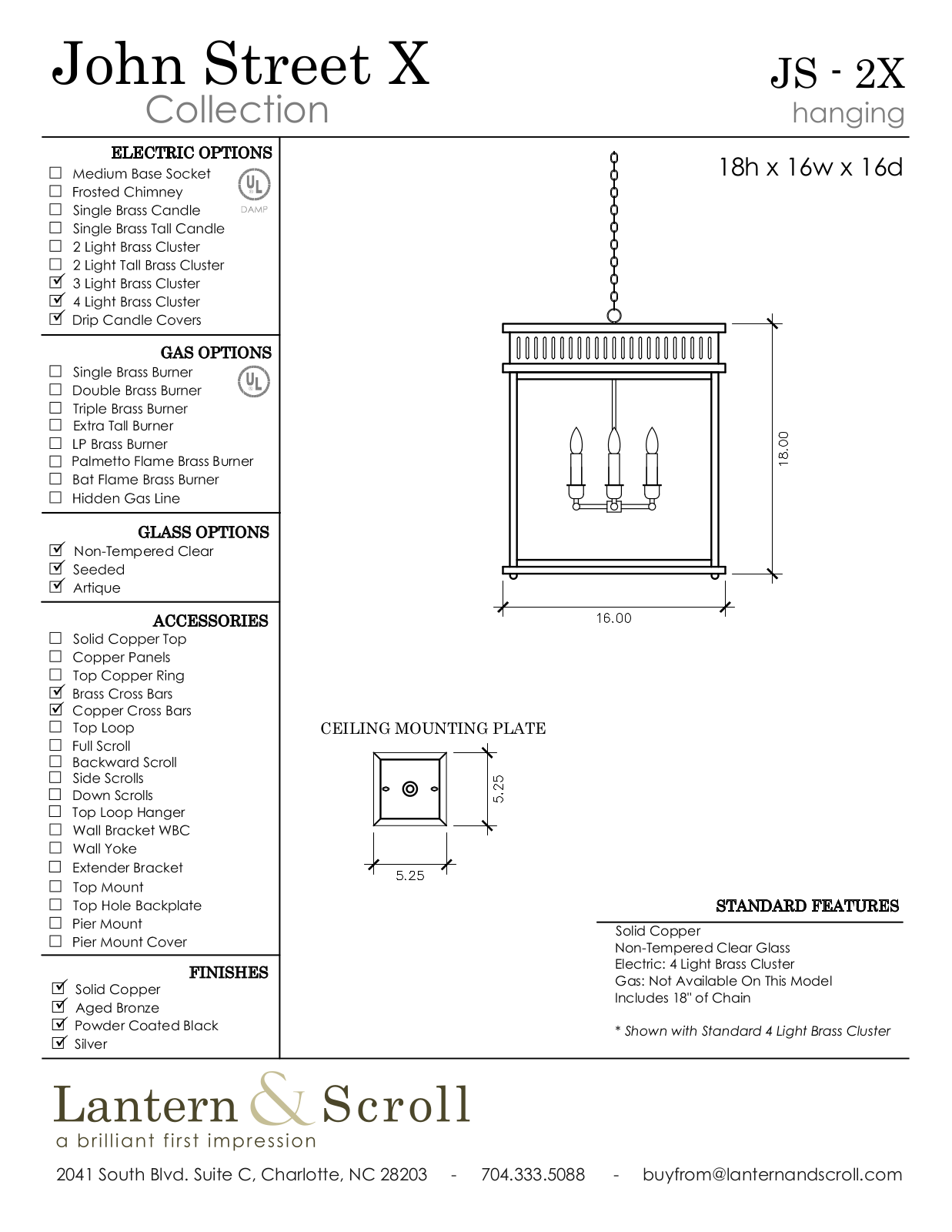 Lantern & Scroll LASC1114 Specifications - ManualMachine.com