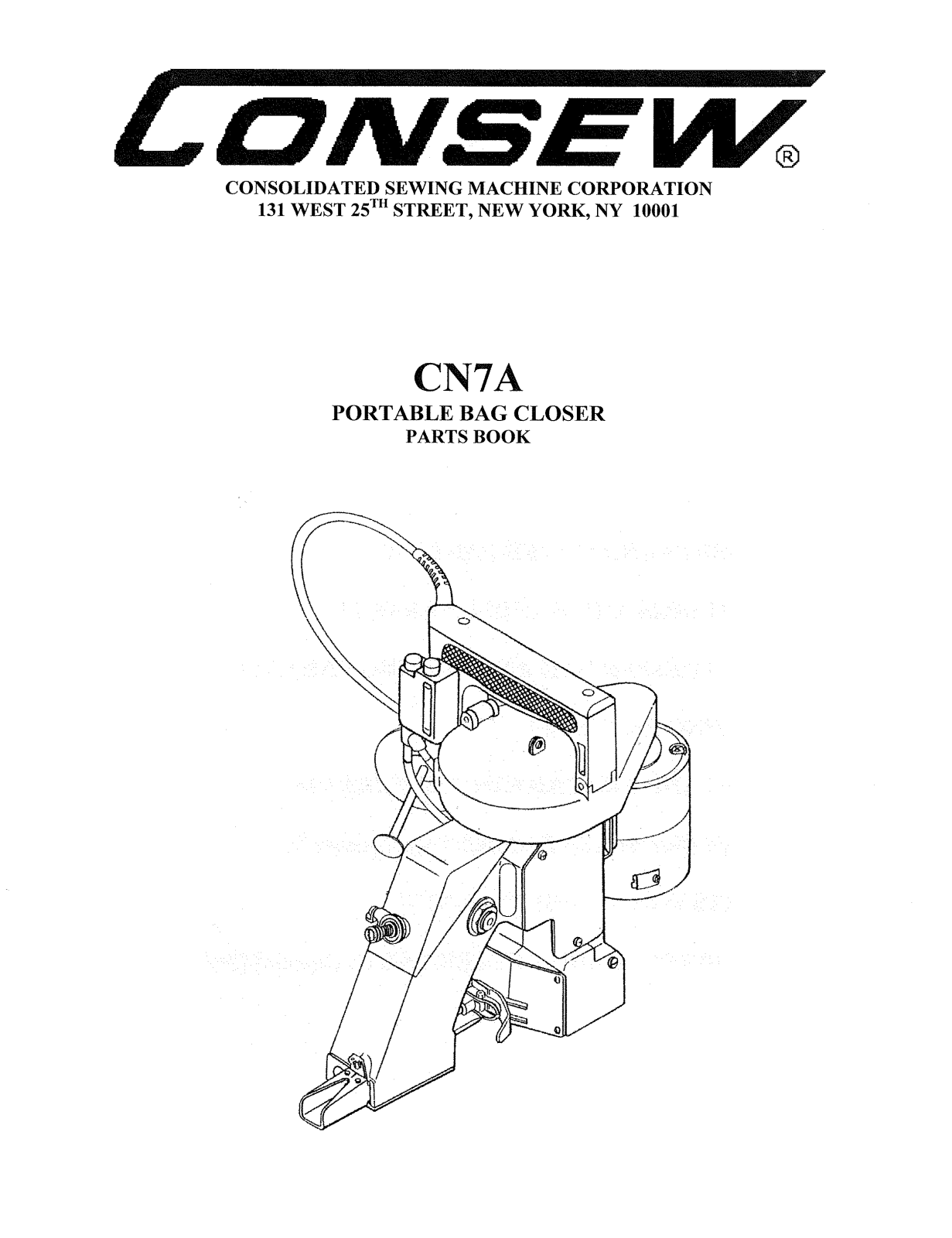 Consew CN7A Parts Guide