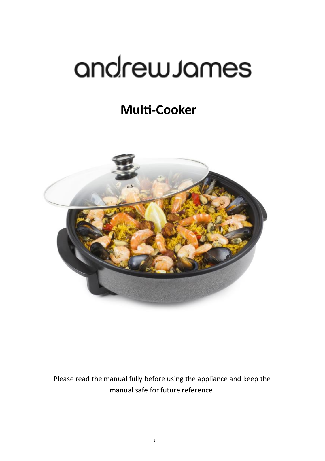 Andrew James Multi Cooker User Manual