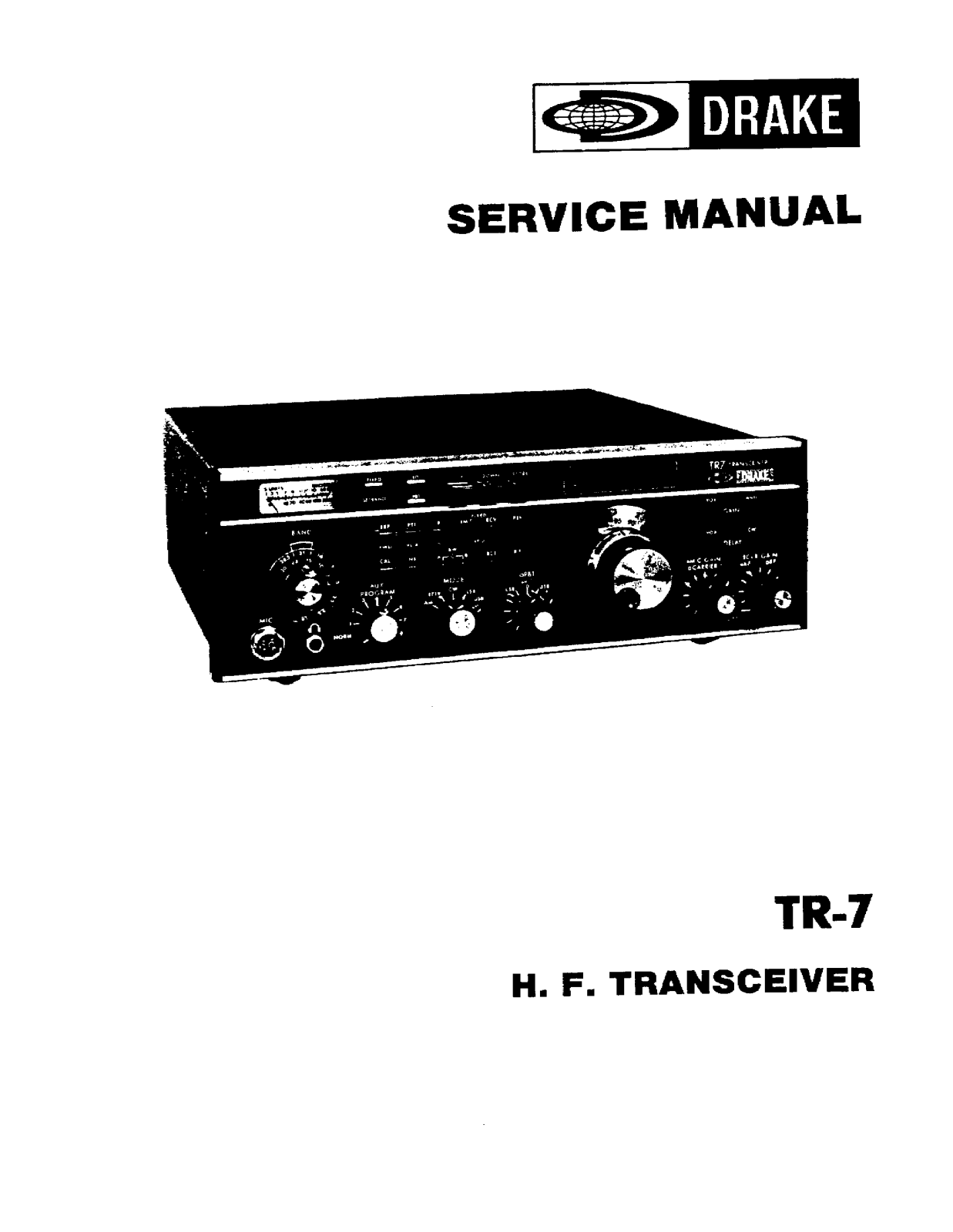 DRAKE TR-7 Service Manual