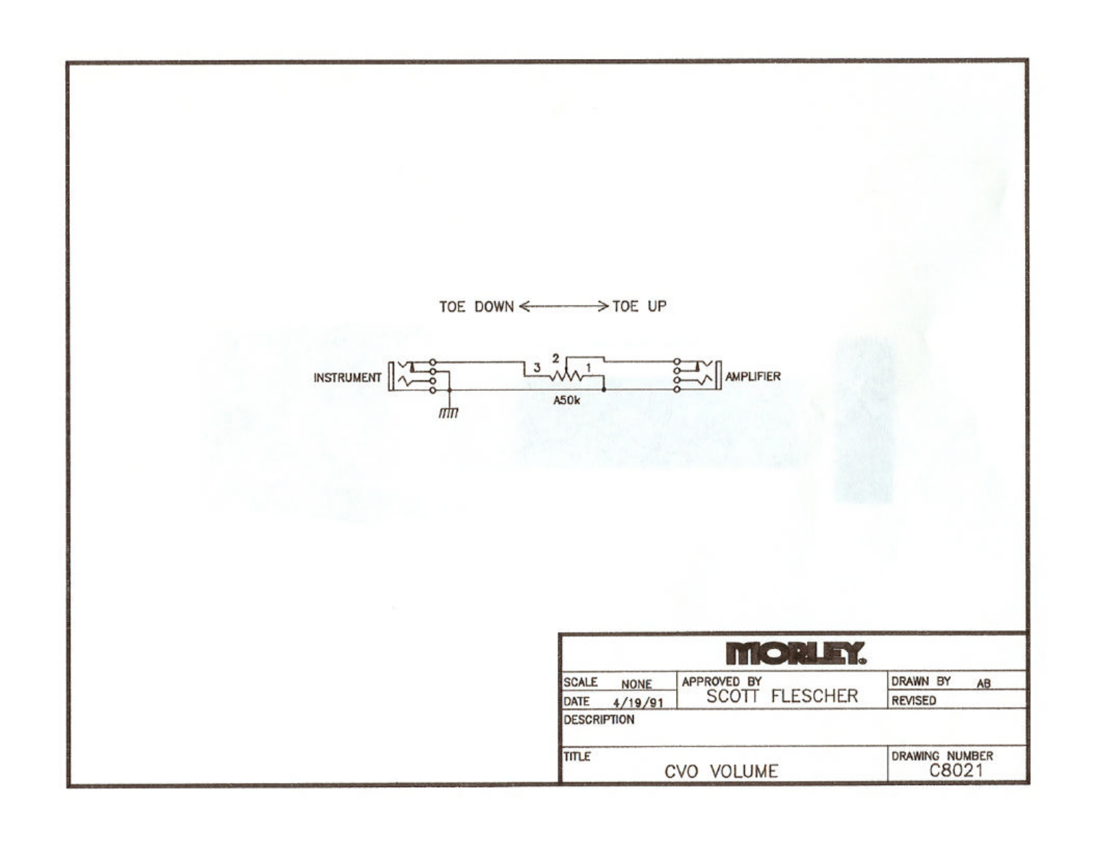 Morley Pedals CVOES User Manual