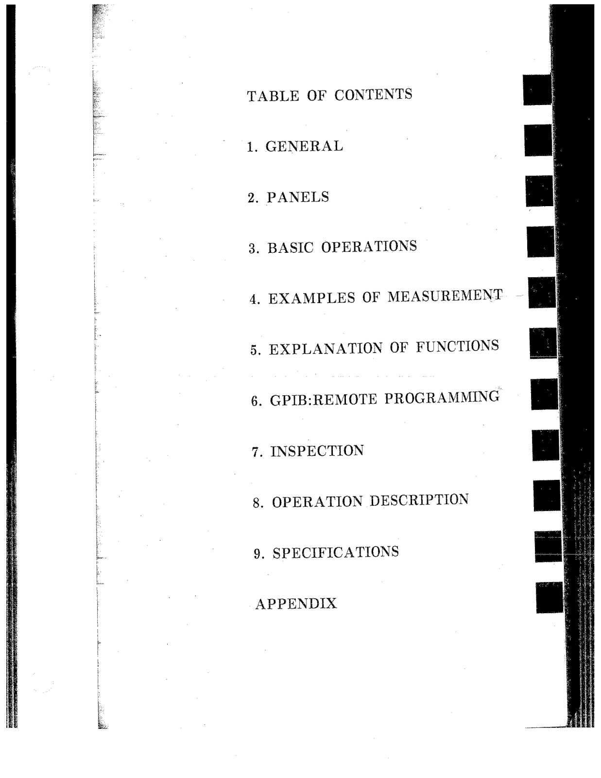 Advantest Corporation R3271, R3265 User Manual