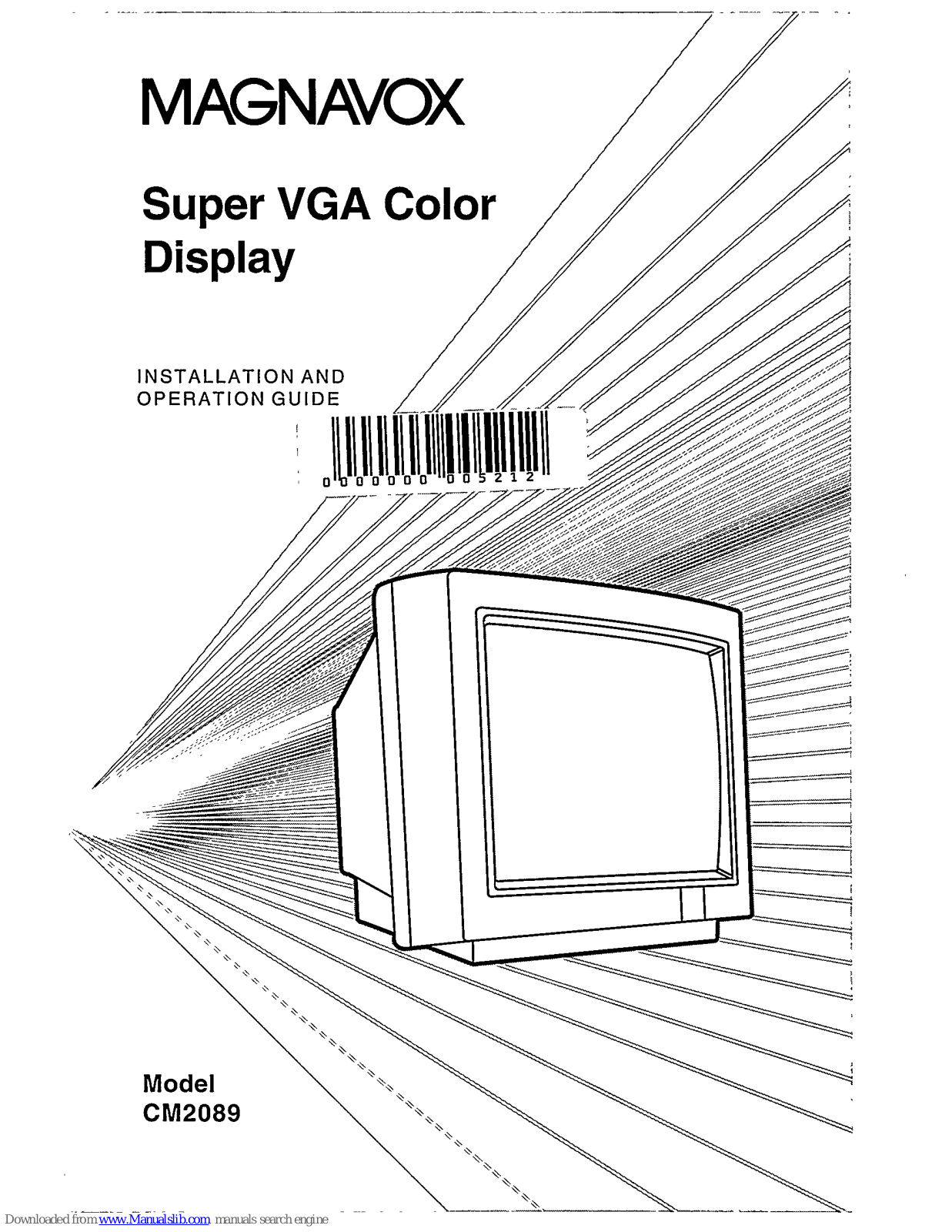 Magnavox CM2089JS, CM2089JS51, CM2089 Installation And Operation Manual