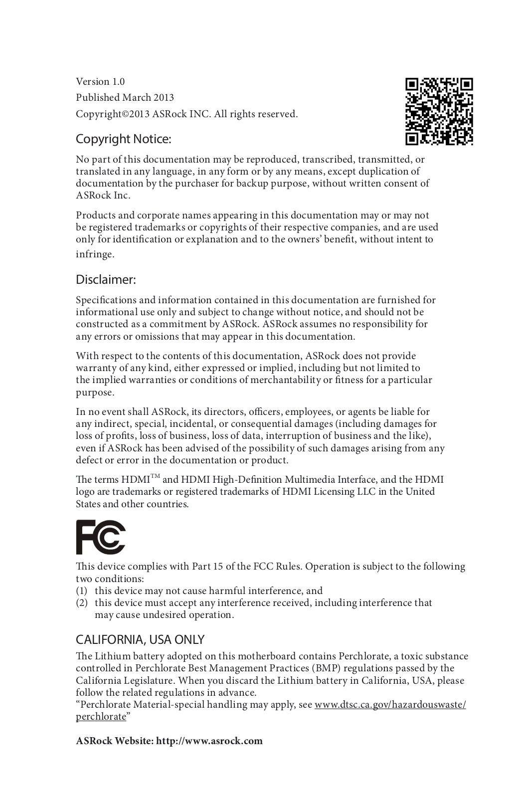 ASRock Z87 User Manual