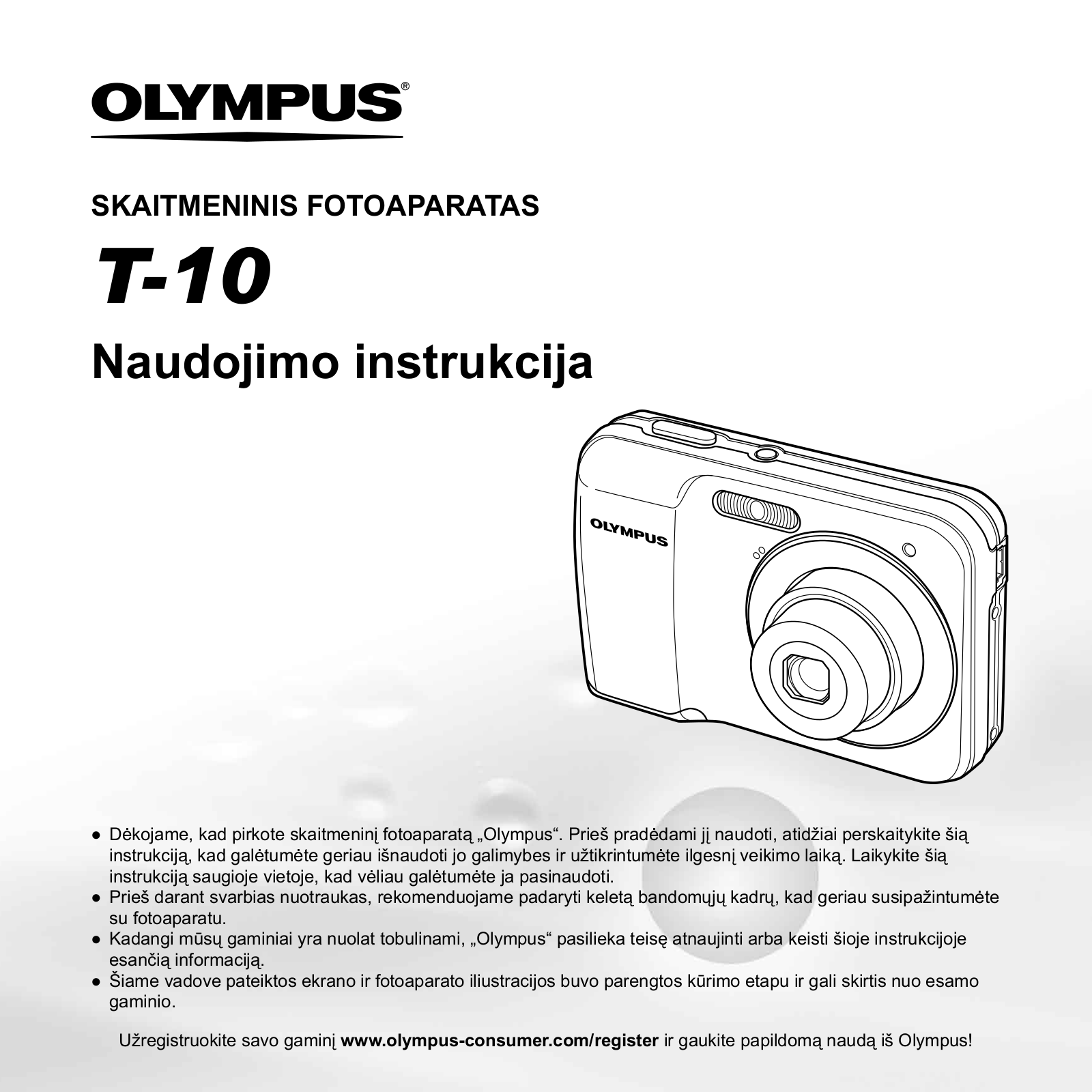 OLYMPUS T-10 User Manual