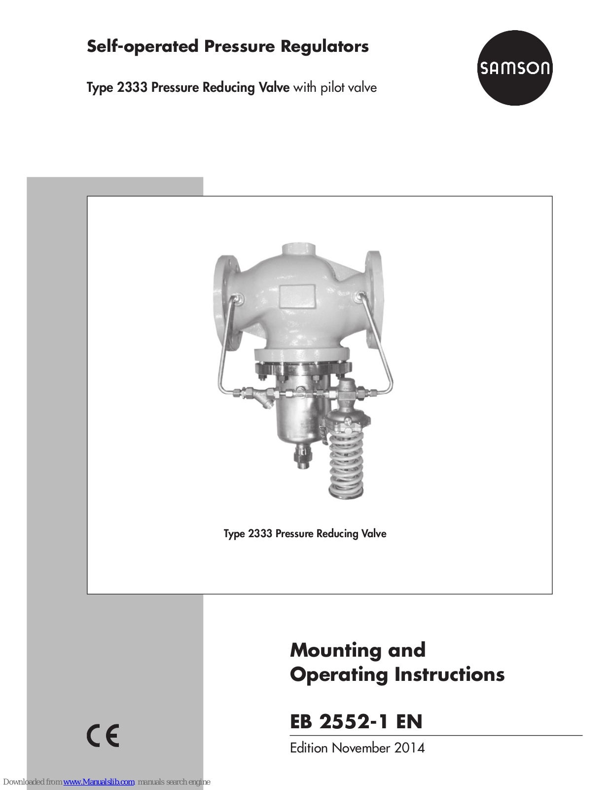 Samson 2333 series, 2422 series, 2335 Mounting And Operating Instructions