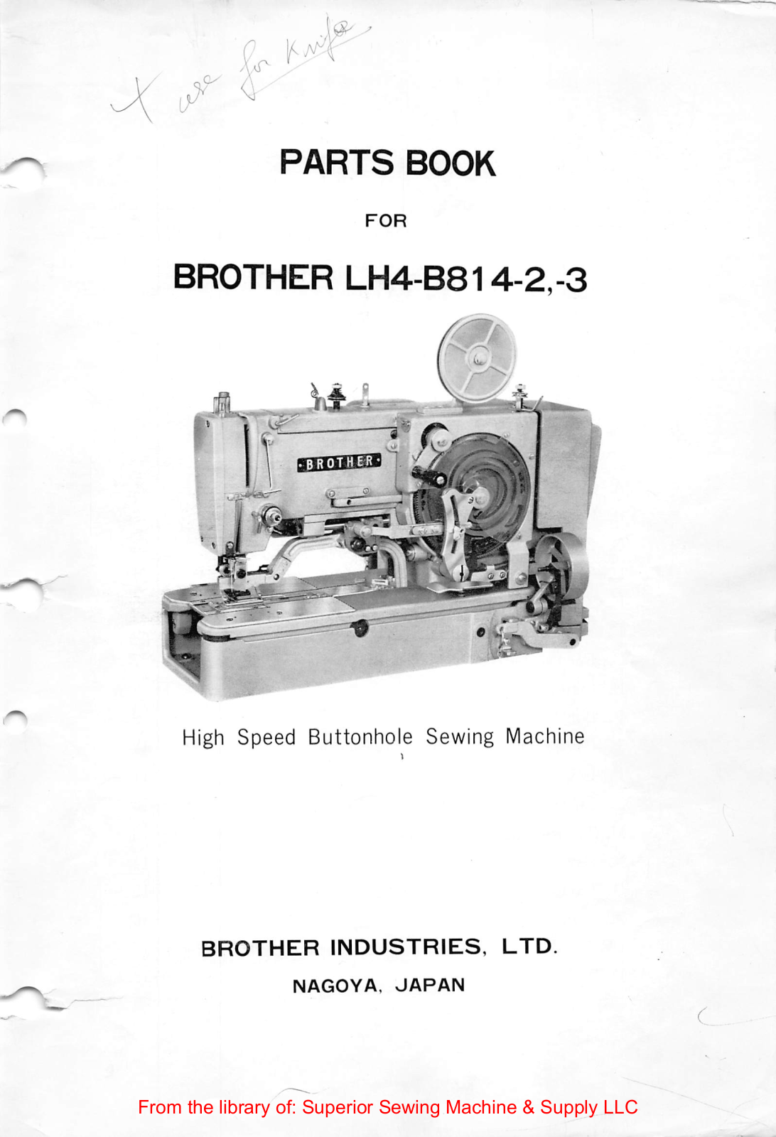 Brother LH4-B814-2, LH4-B814-3 User Manual - ManualMachine.com