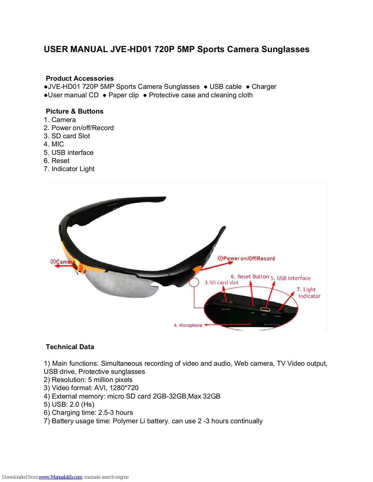 JVE JVE-HD01 User Manual - ManualMachine.com