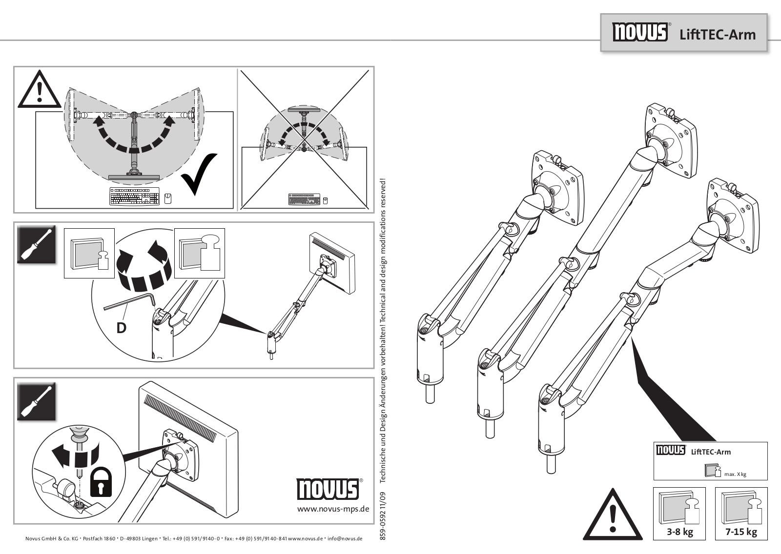 Novus LiftTEC Arm 2 User Manual