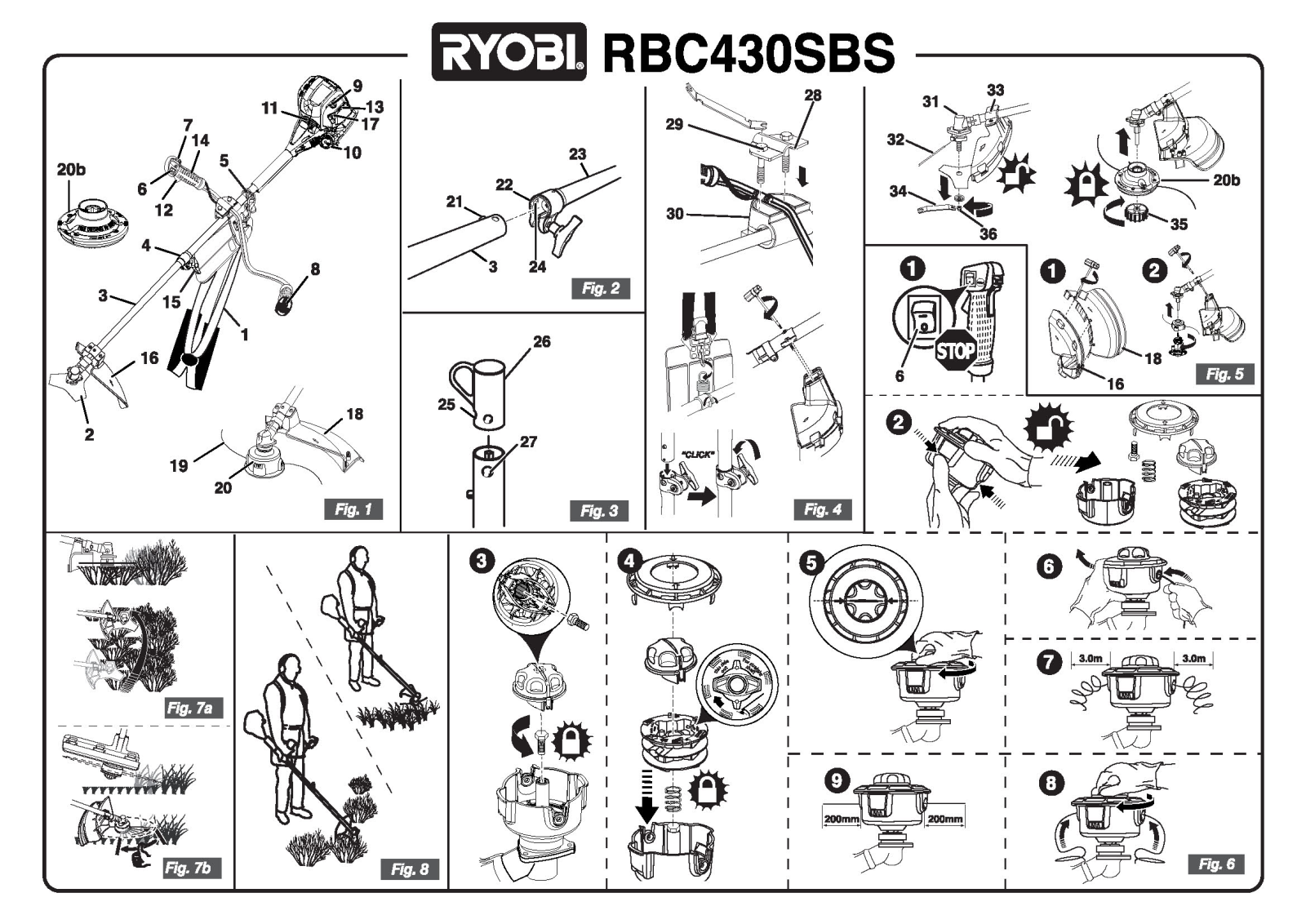 RYOBI RBC 430 SBS User Manual