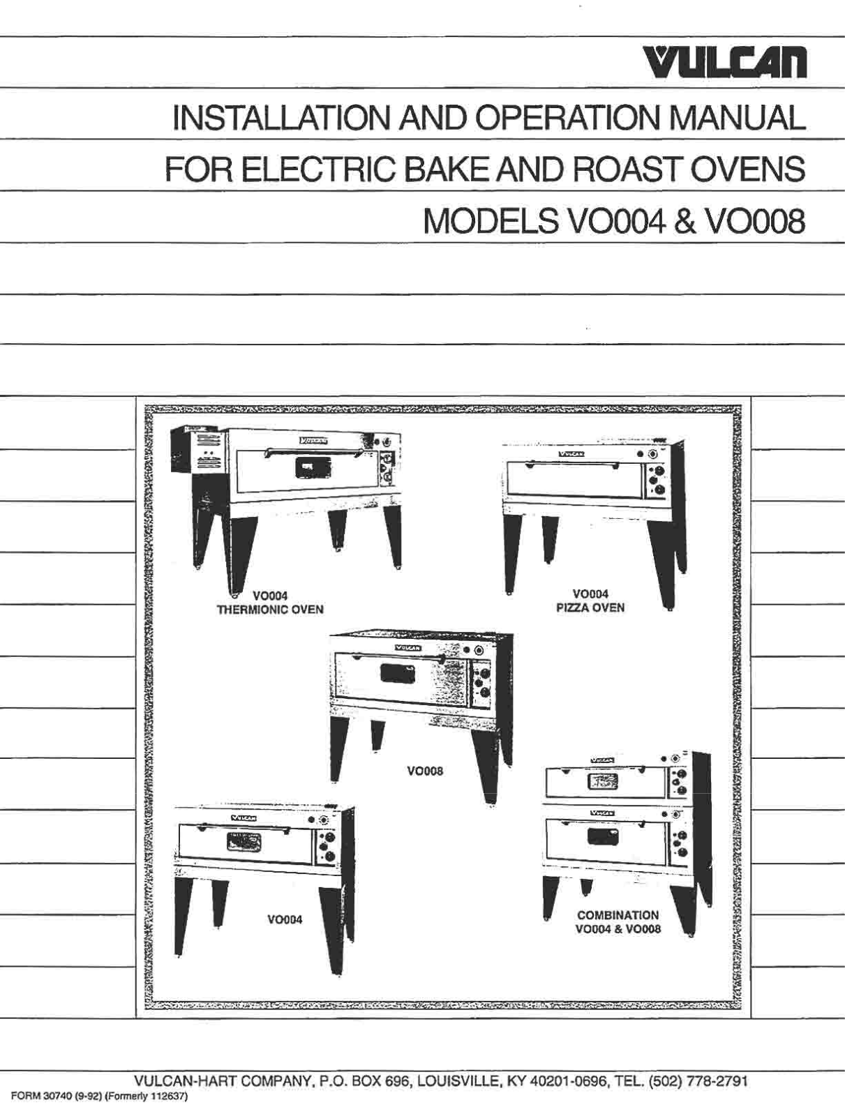 Vulcan VO004 Installation Manual