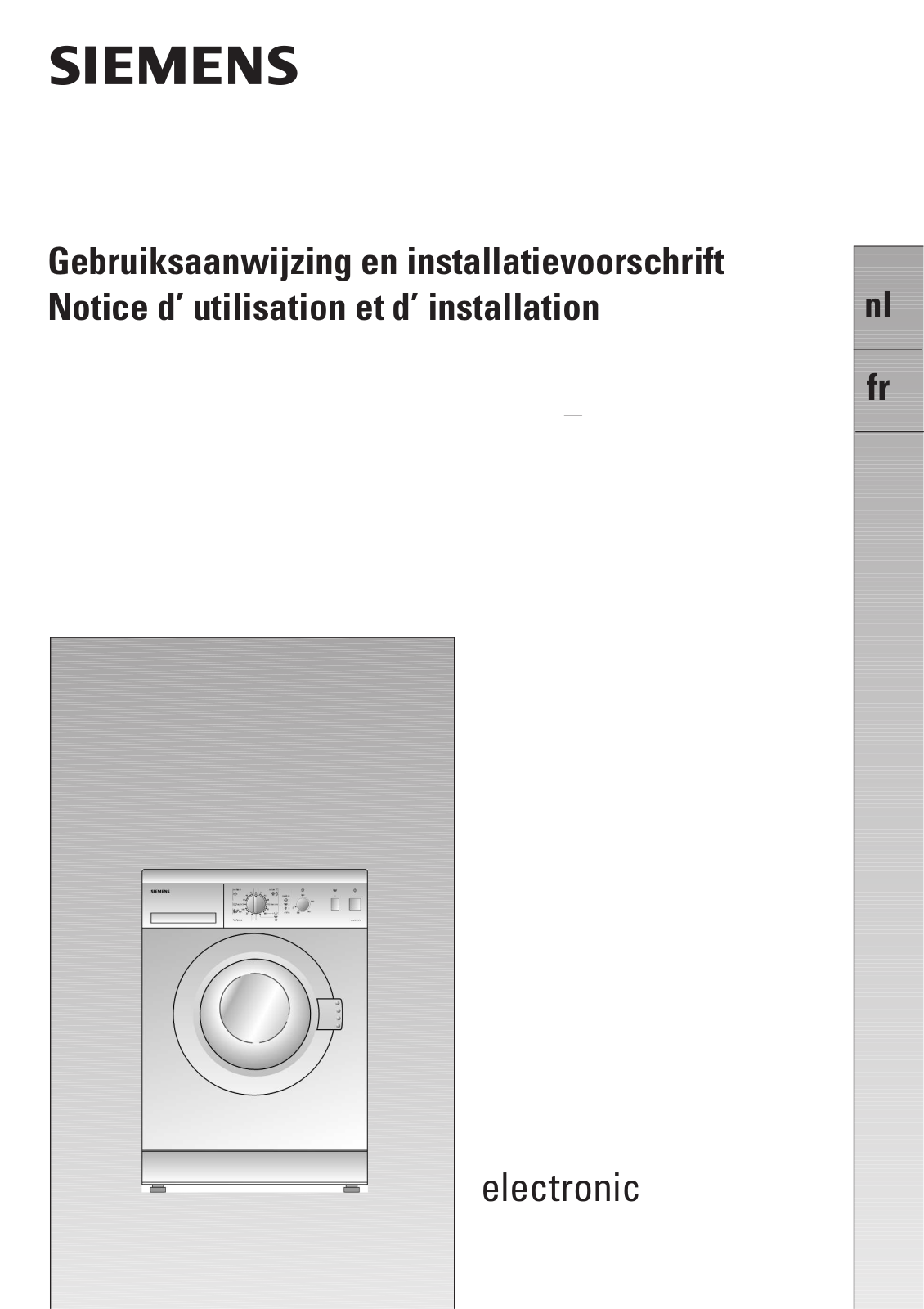 SIEMENS WXB1060, WXB1060EU, WXB1060FF, WXB1060NL User Manual