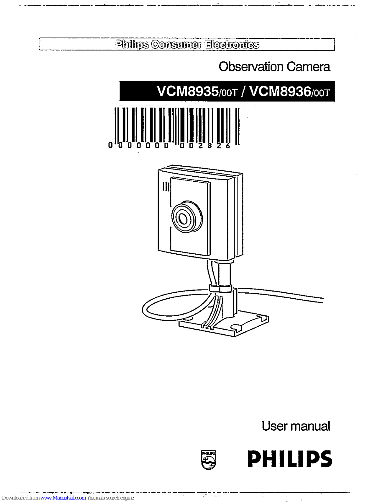 Philips VCM8936/00Y, VCM8936/00T User Manual