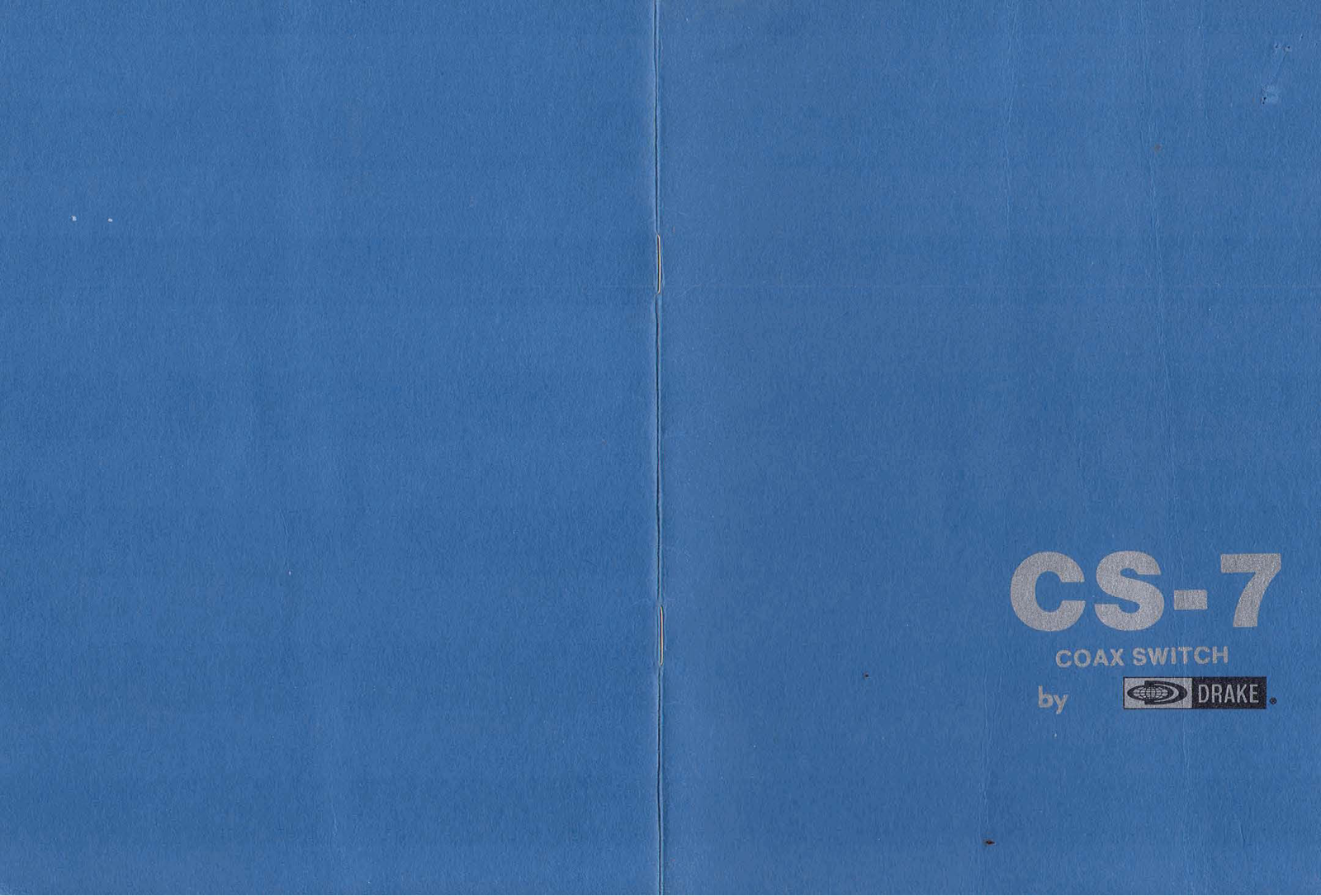 Drake CS-7 User guide - ManualMachine.com
