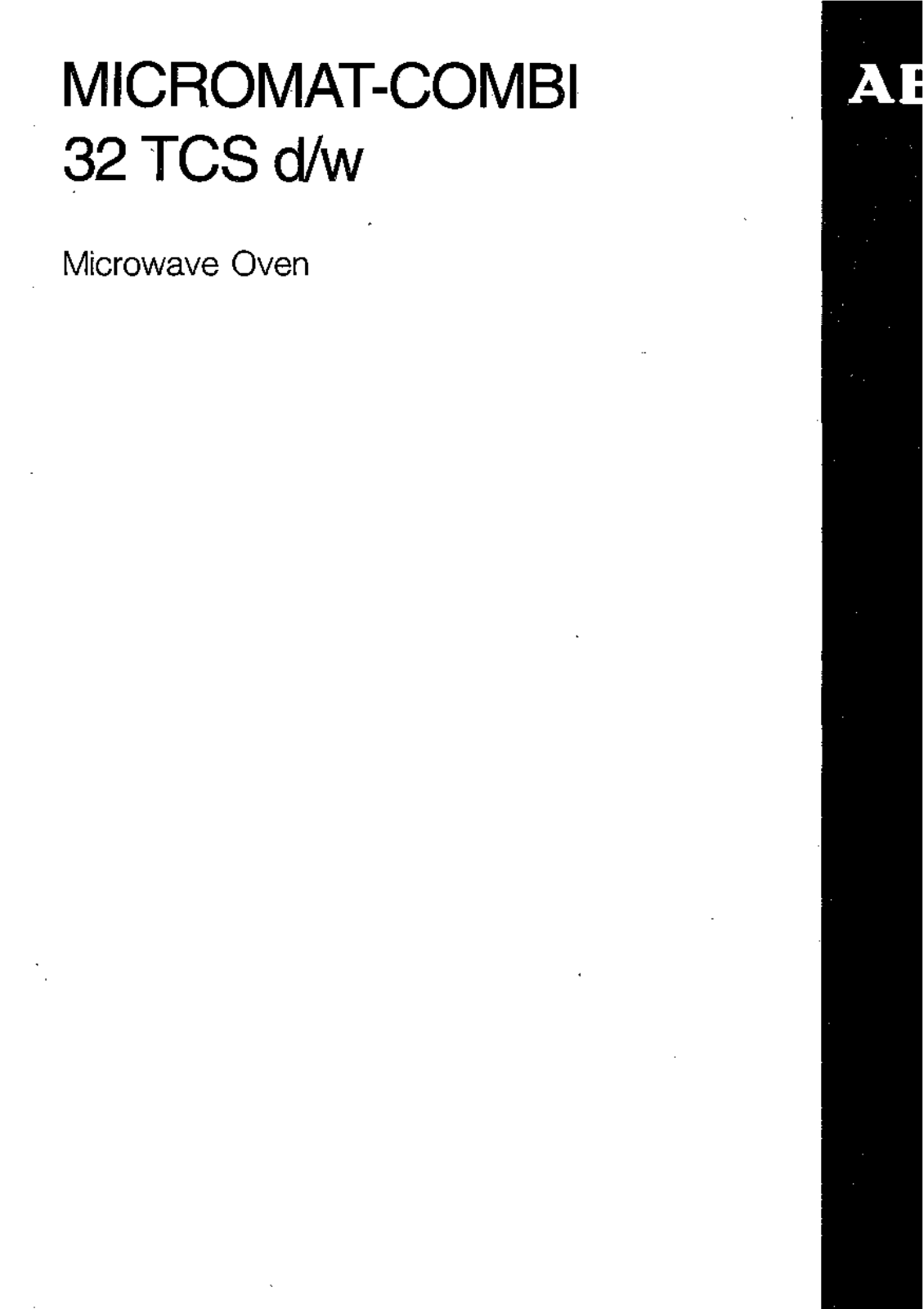 AEG-Electrolux MICROMATCOMBI32TC User Manual