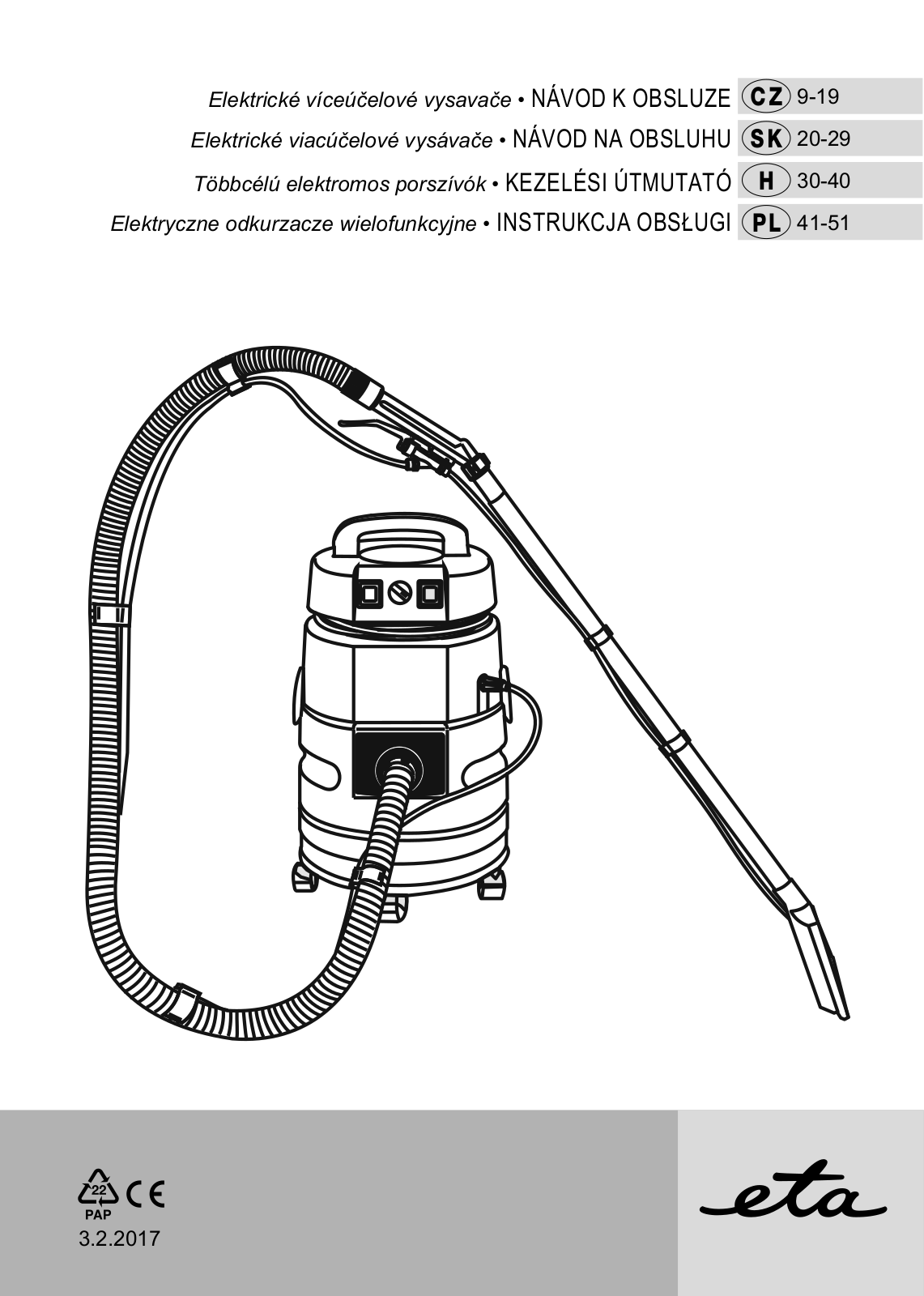 Eta 2404, 3404 User Manual