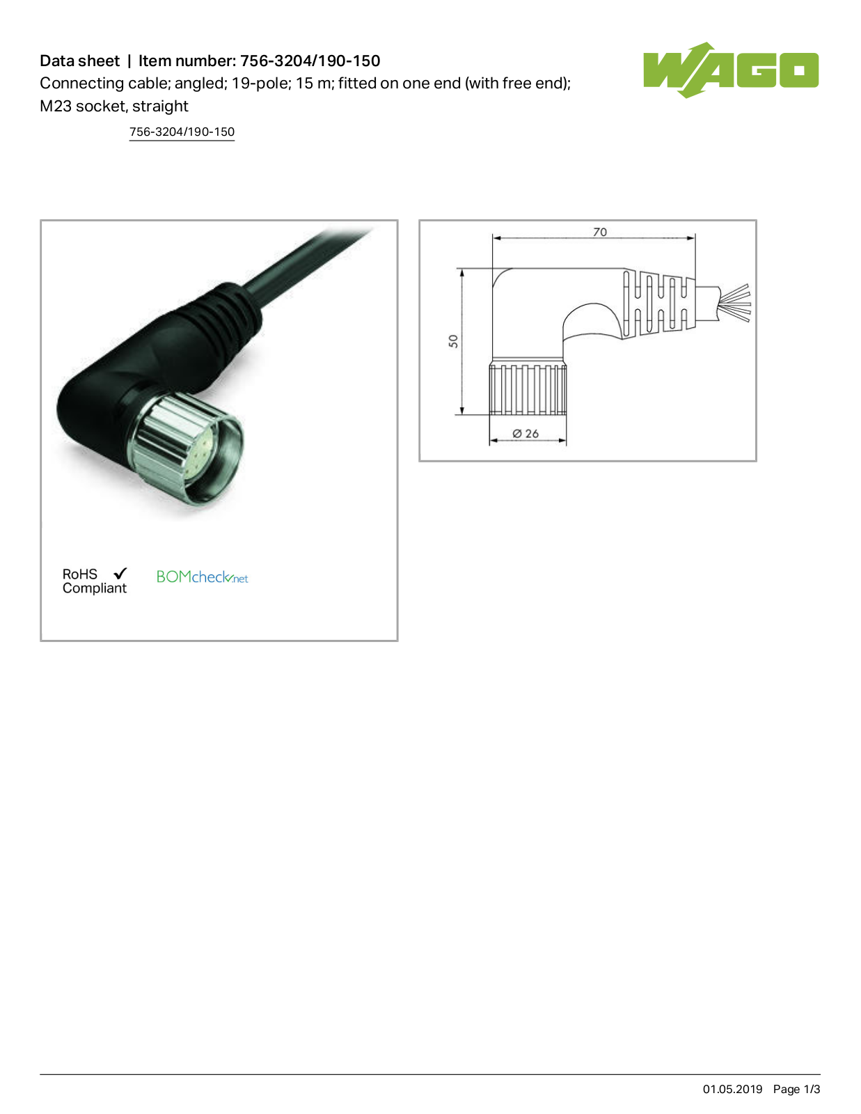 Wago 756-3204/190-150 Data Sheet