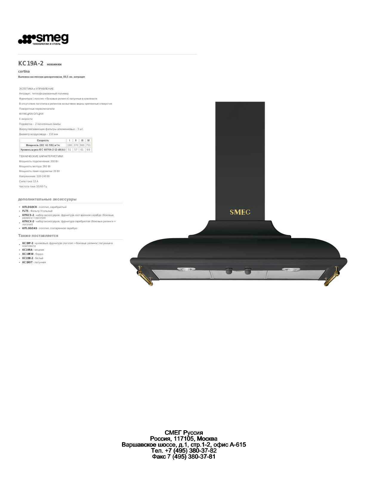 Smeg KC19A-2 User Manual