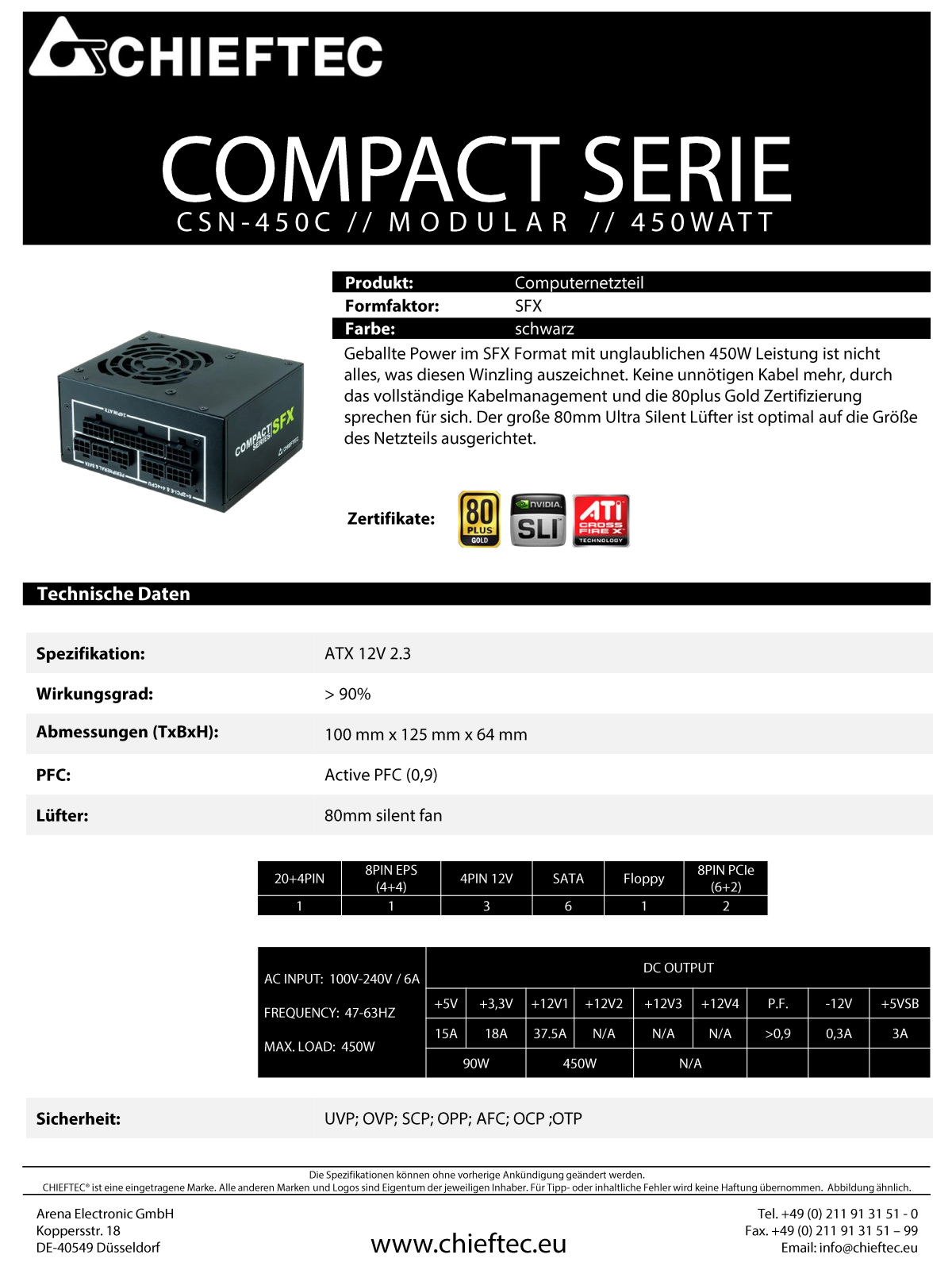 Chieftec CSN-450C User Manual