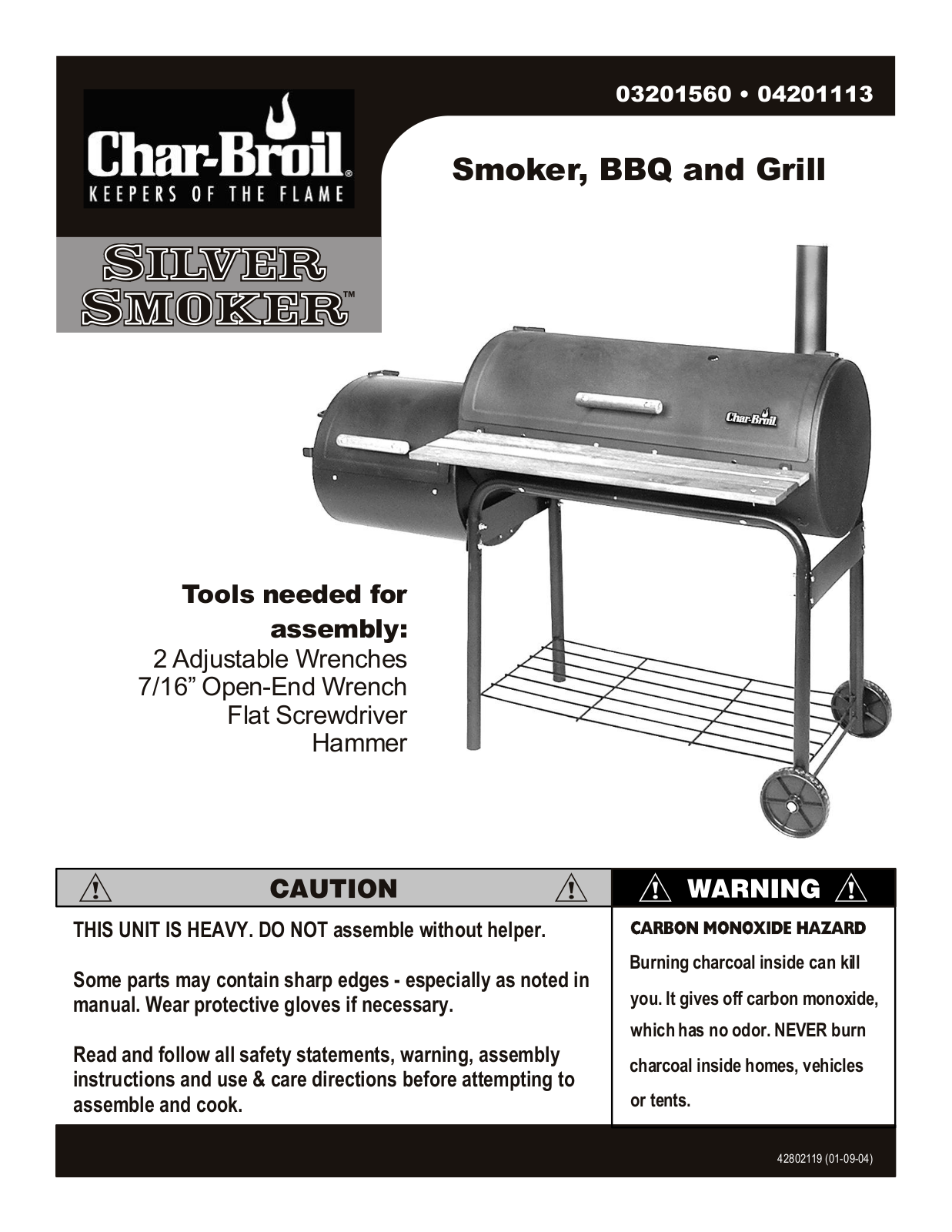 Charbroil 03201560 Owner's Manual