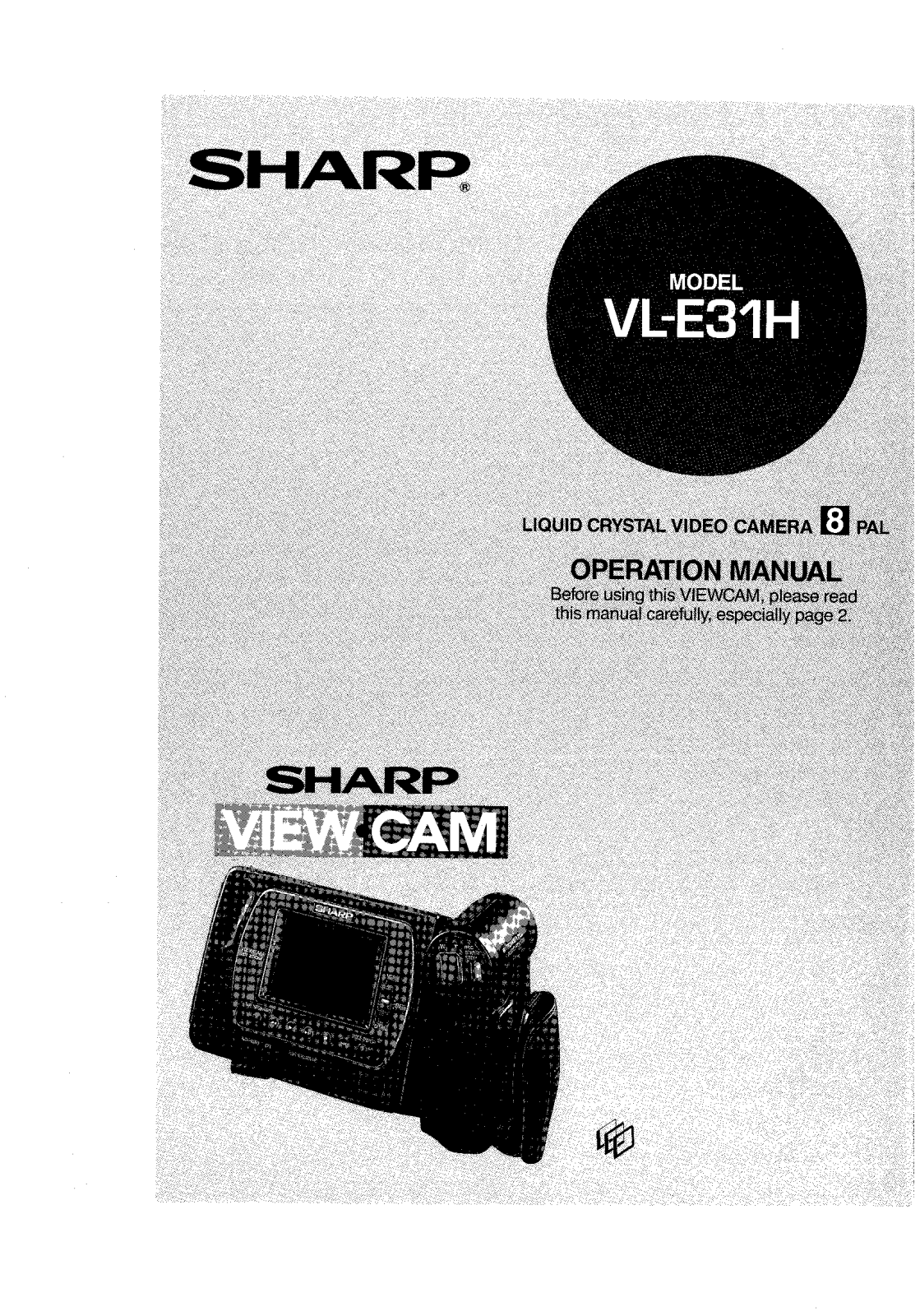 Sharp VL-E31H Manual