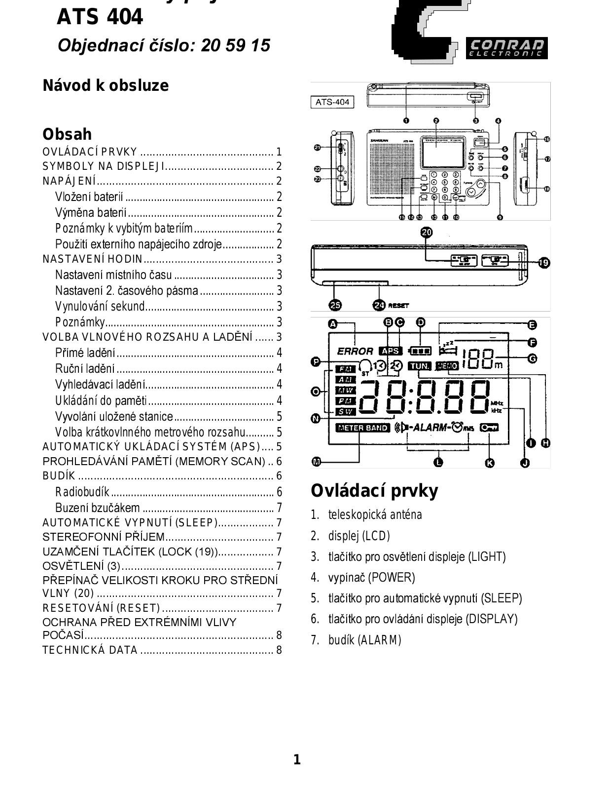 Sangean ATS 404 User guide